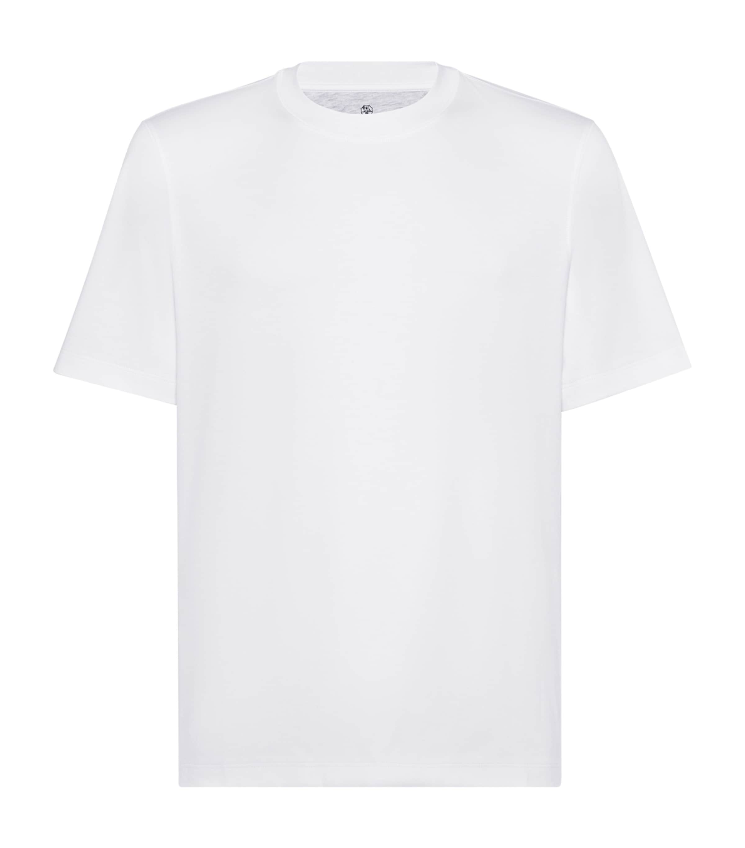 Brunello Cucinelli Cotton Crew-neck T-shirt In White