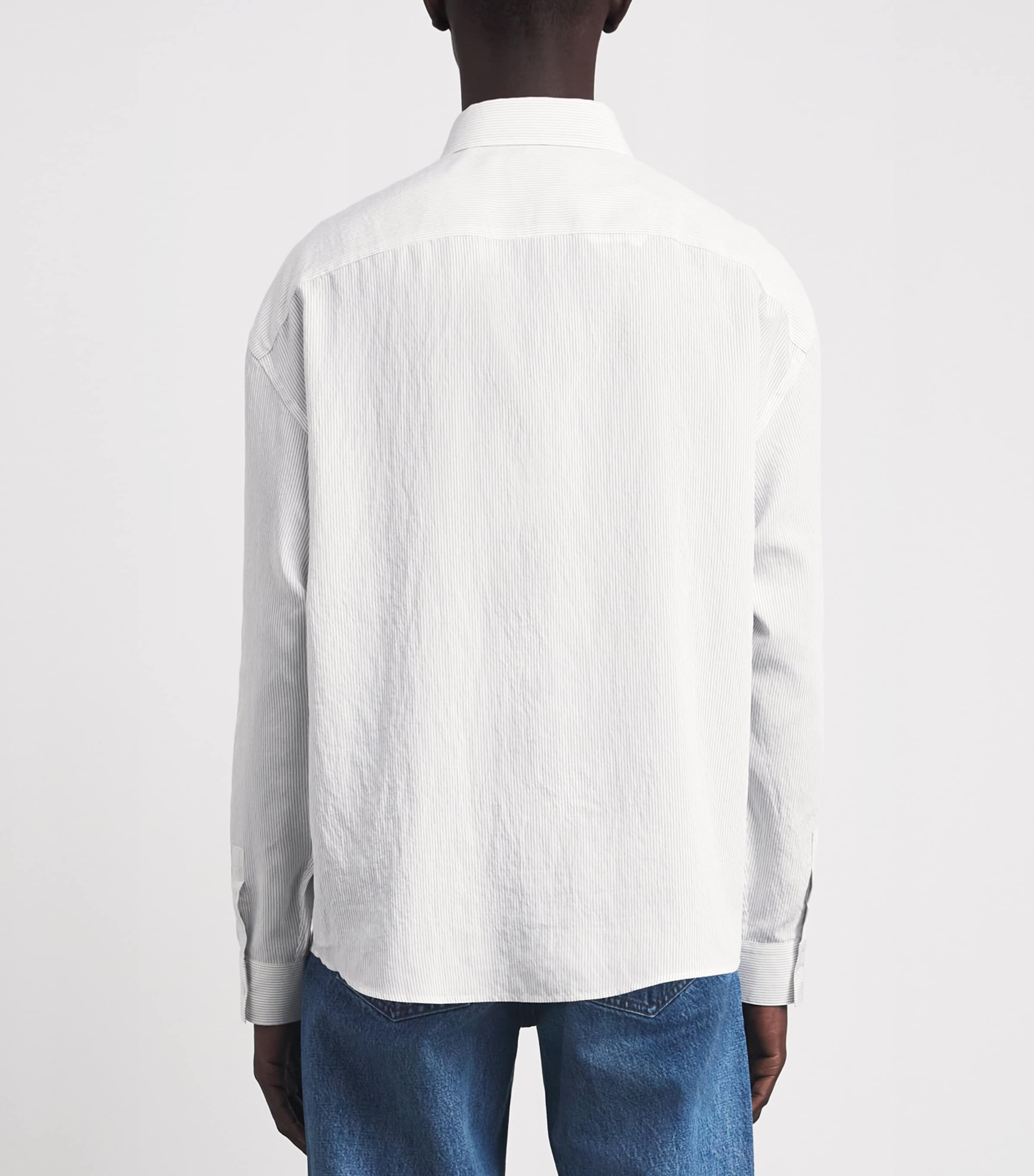 FRAME Mens Cotton Stripe Shirt Whse Image 5