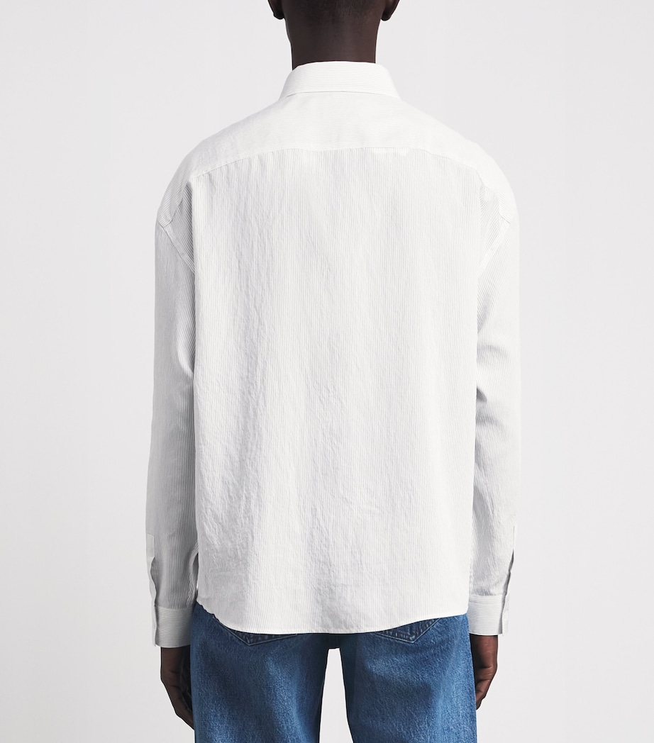 FRAME Mens Cotton Stripe Shirt Whse Image 5