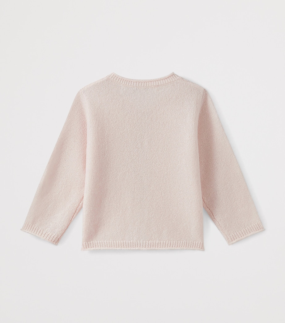 Cashmere Cardigan (3-18 Months) UPB ROSE PALE Image 2