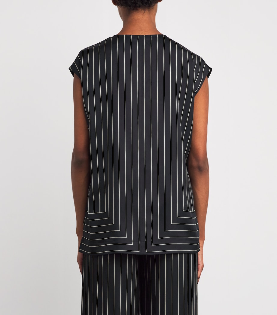Geometric Print Louison Top BLACK/AFFOGATO Image 4
