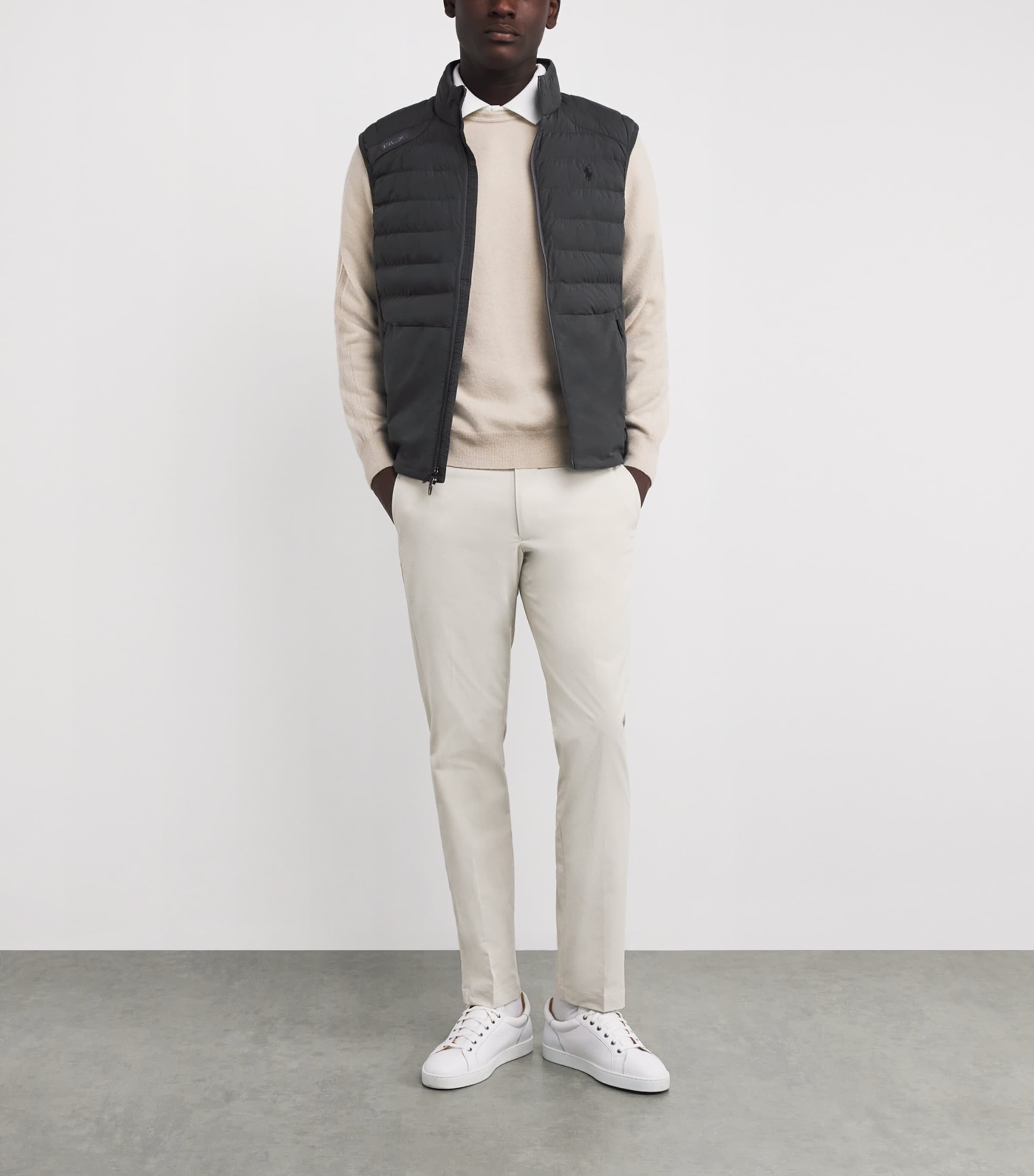 Quilted Polo Pony Gilet CHARCOAL GREY Image 2