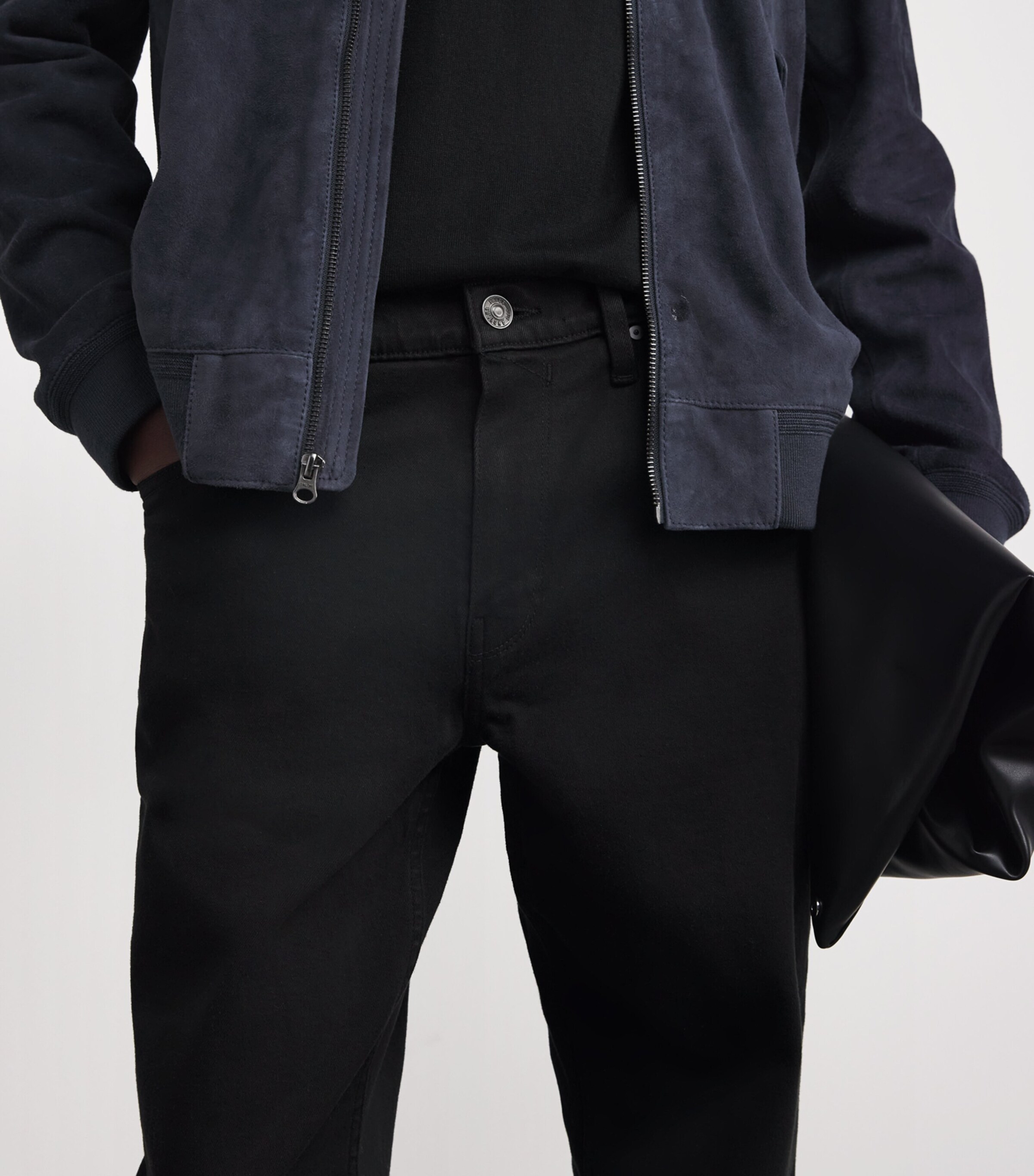 Stretch Cotton MacNeil Trousers BLACK Image 6