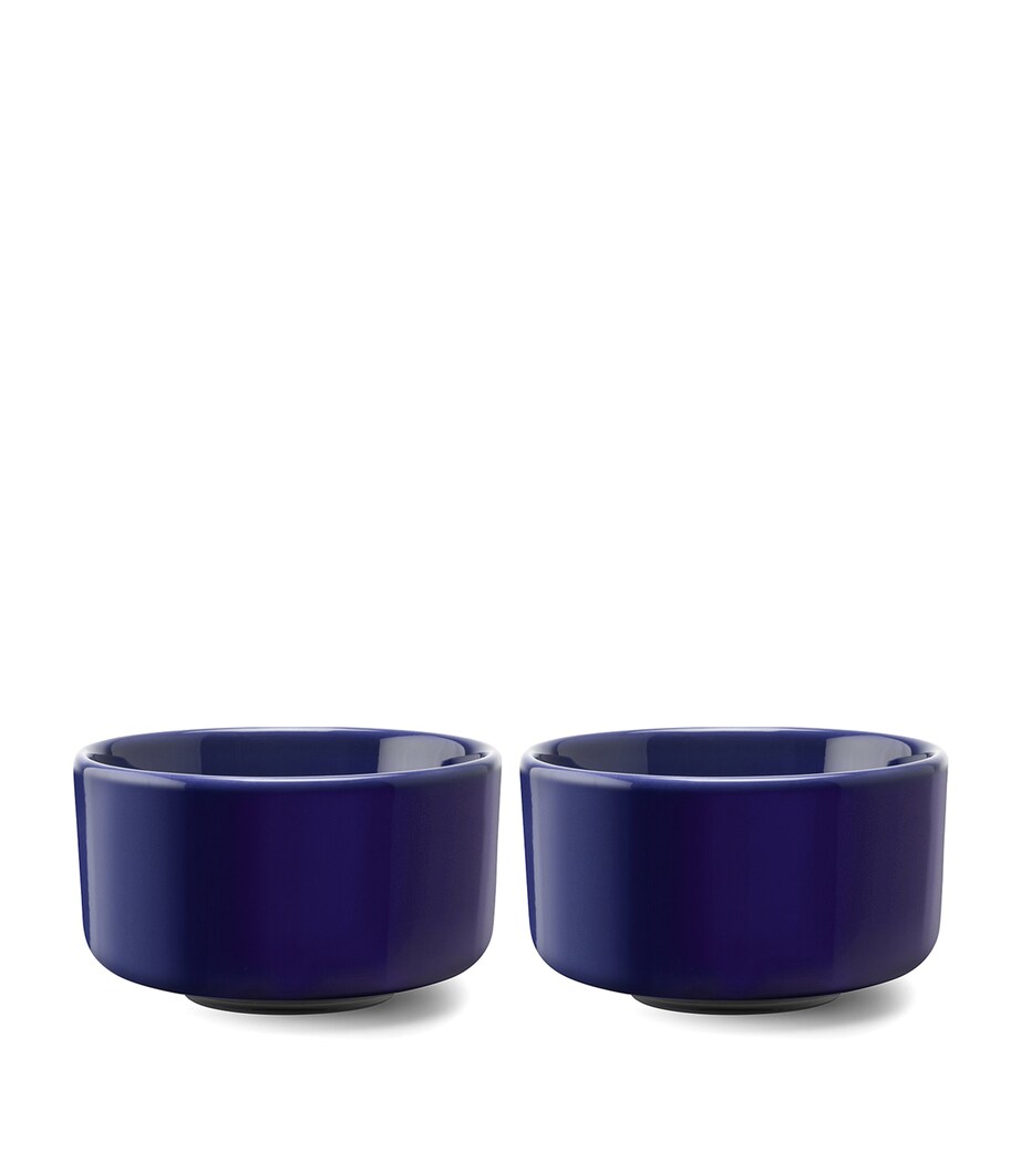 Set of 2 Porcelain Collective Small Bowls (8cm) COBALT Image 4