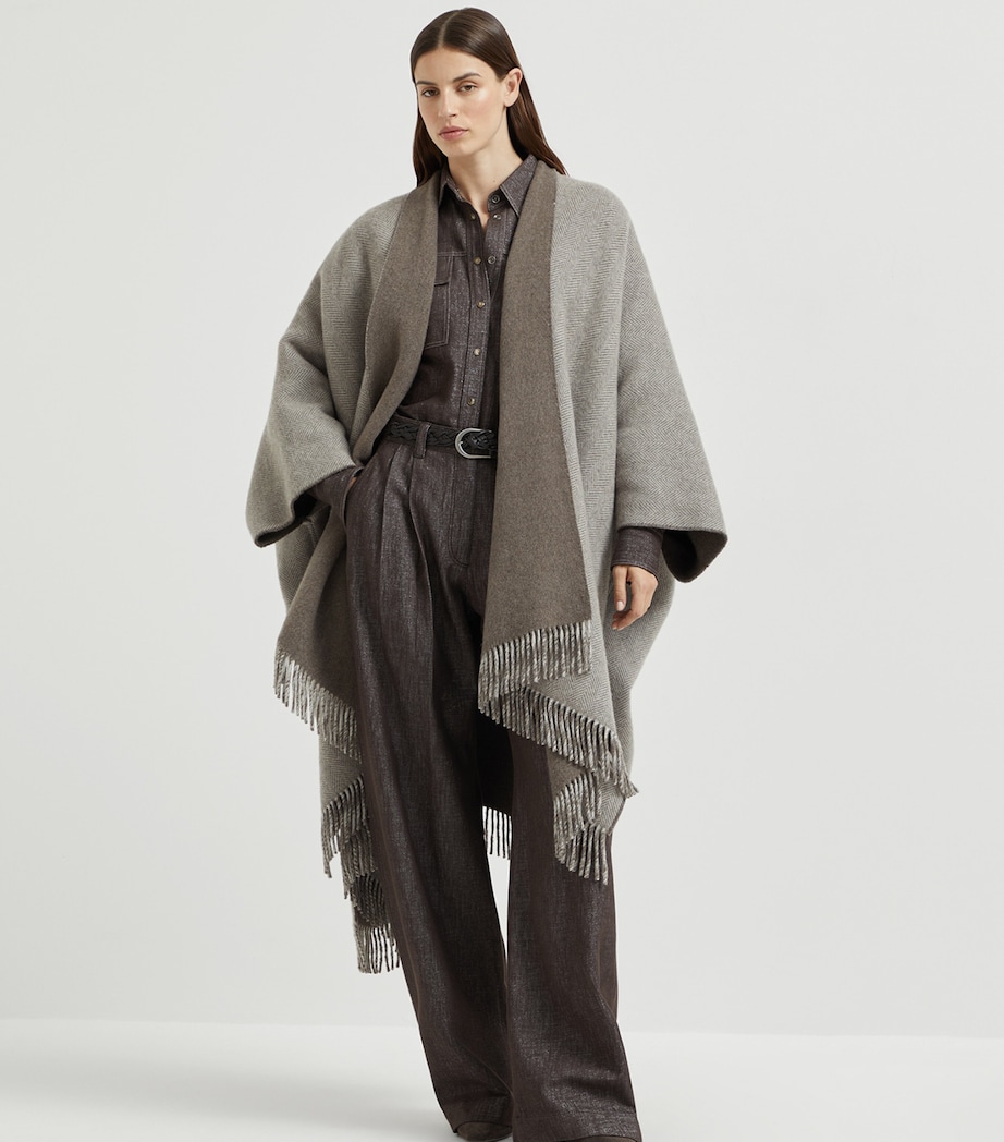 Cashmere Sparkling Poncho CYO16 Image 2