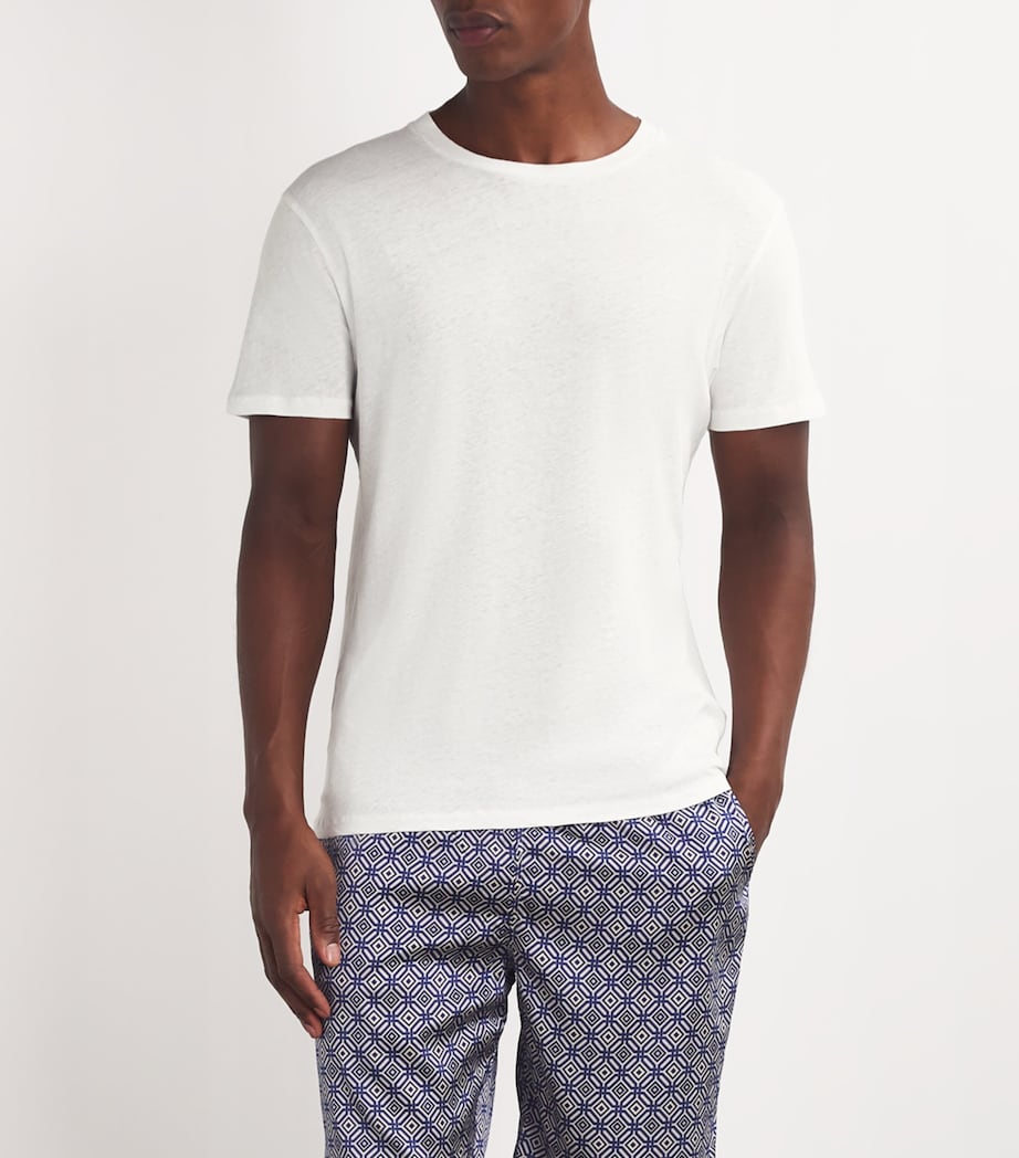 Cotton-Linen T-Shirt WHITE Image 9