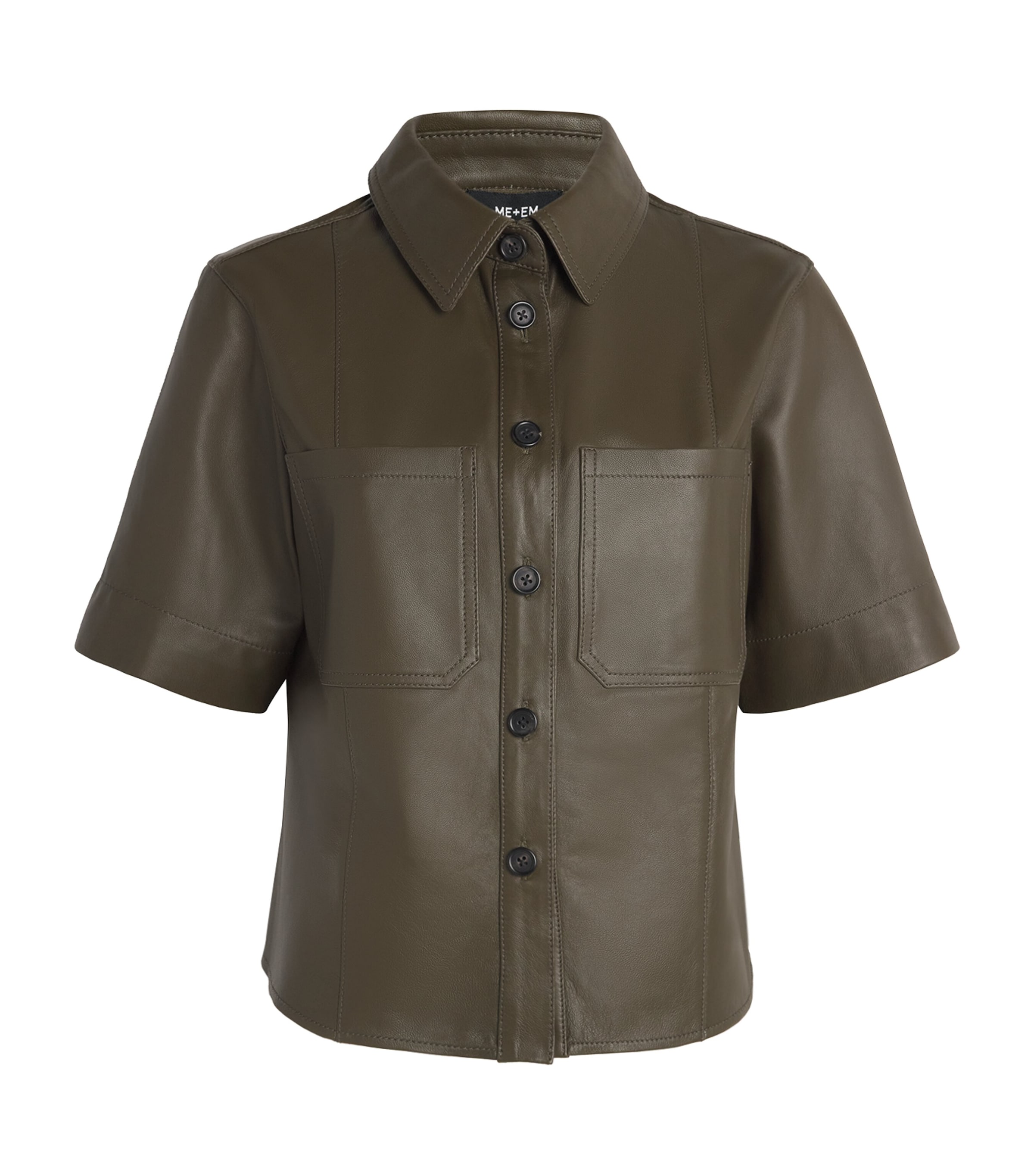 Lambskin Shirt INTENSE OLIVE Image 1