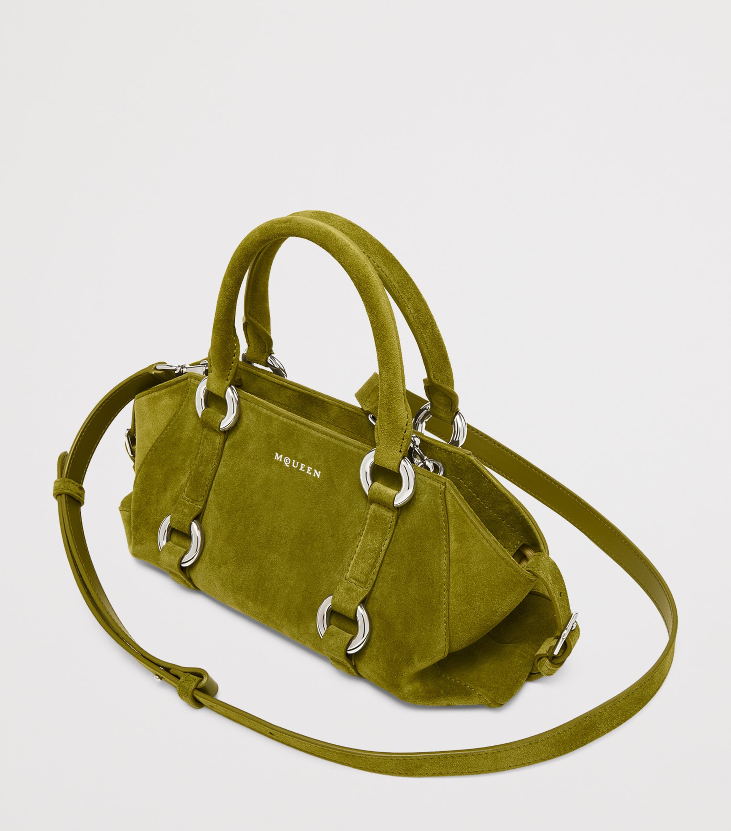 Small Suede Farringdon Top-Handle Bag 3311 Image 5