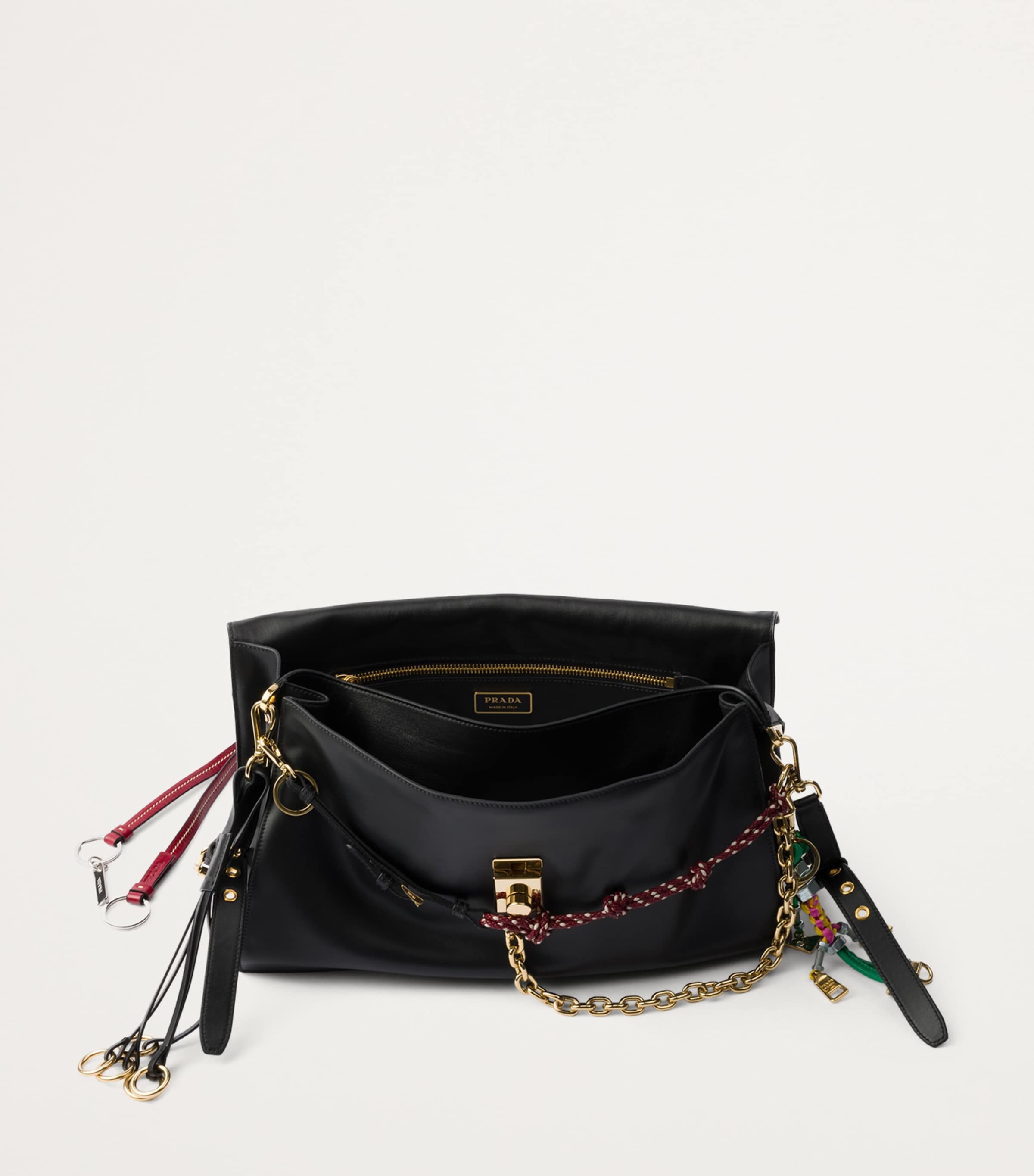 Prada Large Leather Soft Sound Shoulder Bag Image 5