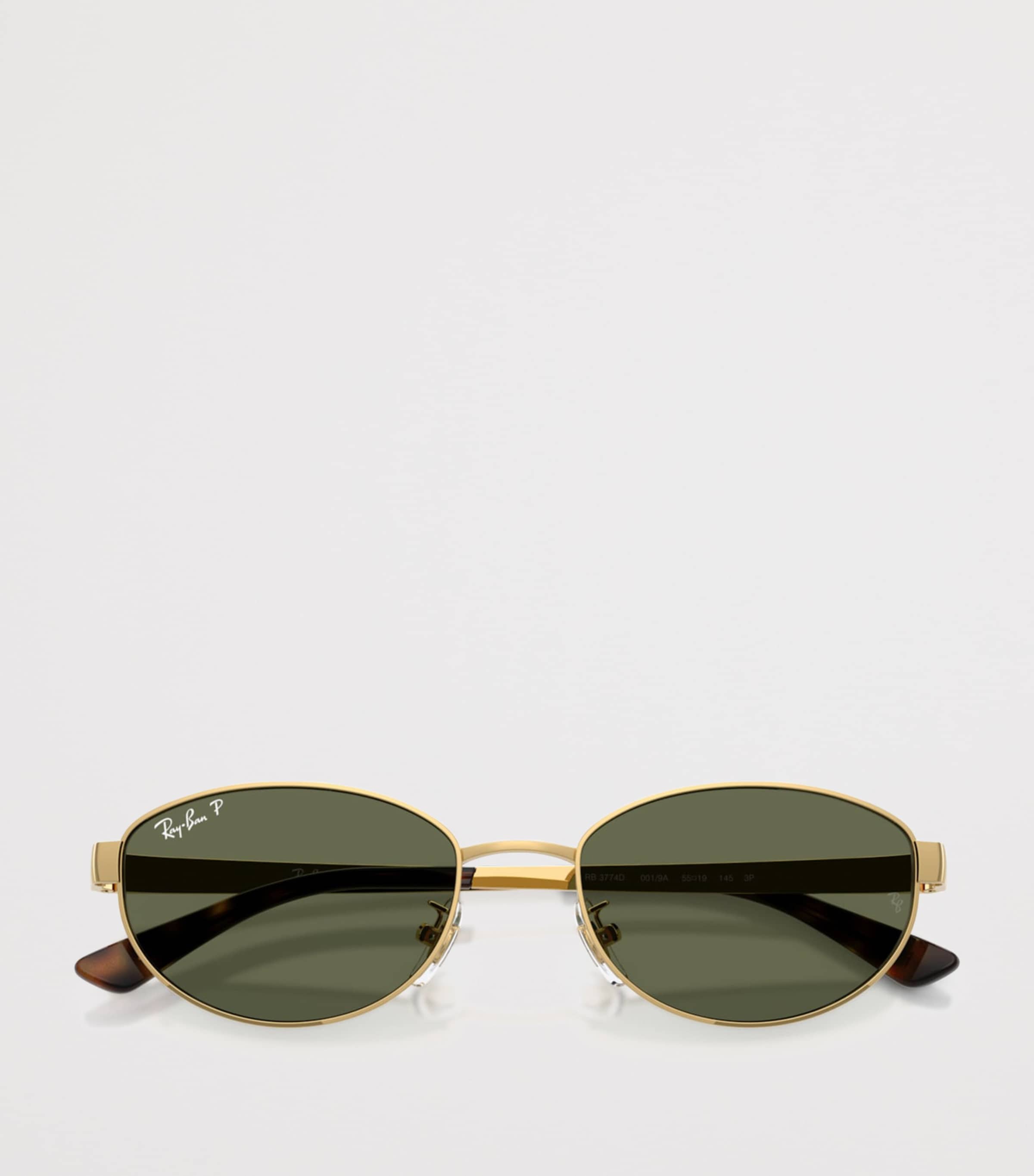 RB3774D Metal Oval Sunglasses 001/9A Image 5