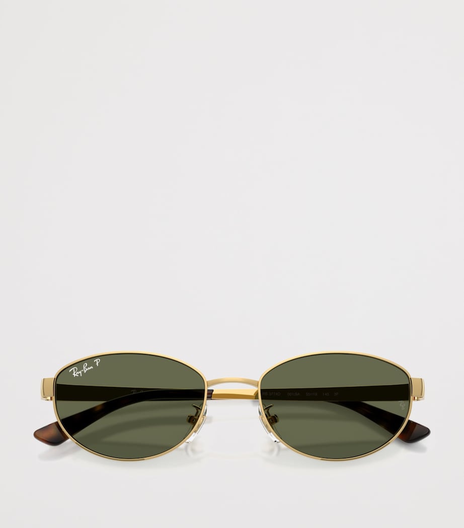 RB3774D Metal Oval Sunglasses 001/9A Image 5