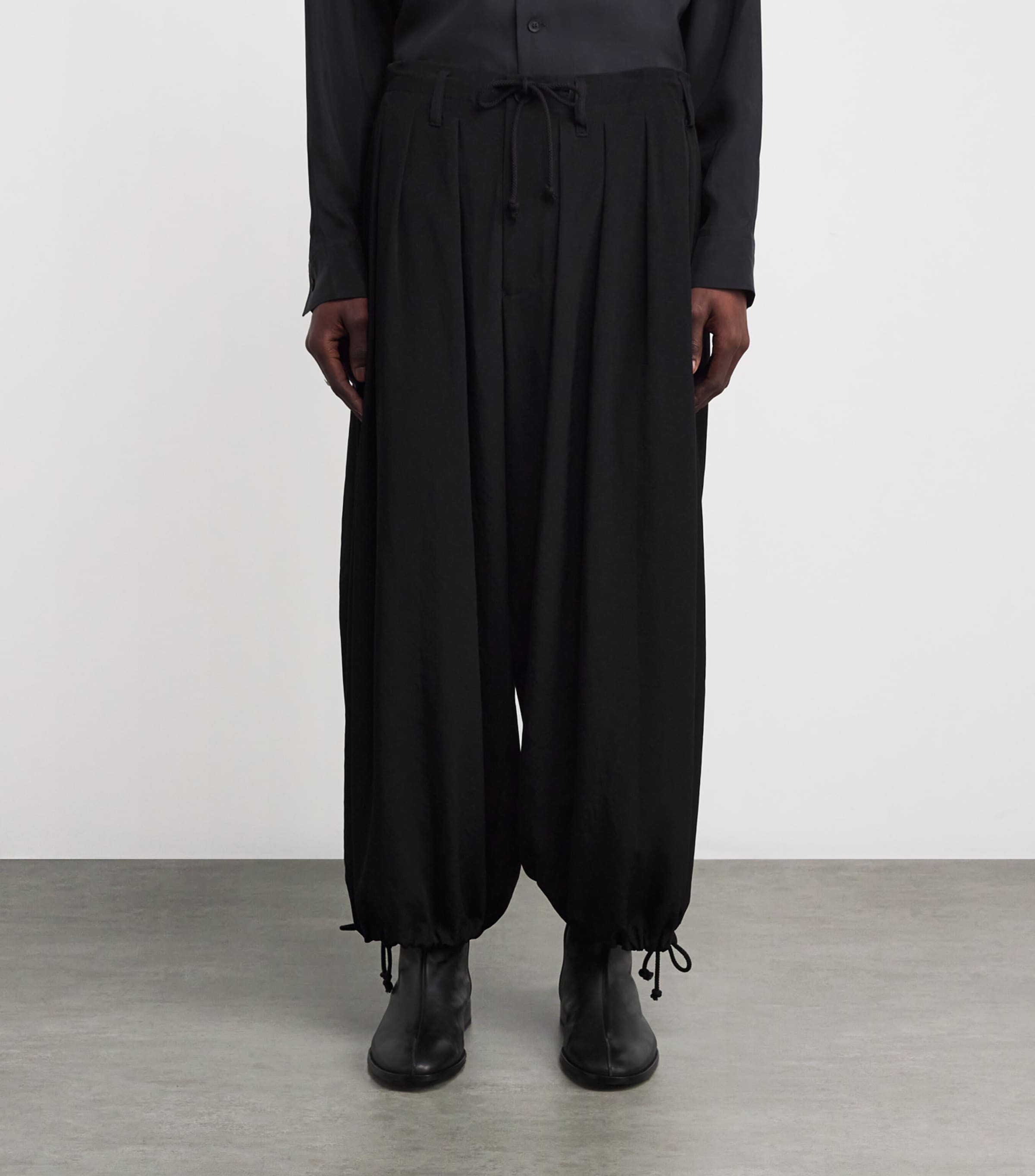 Tuxedo Standard Balloon Trousers BLACK Image 3