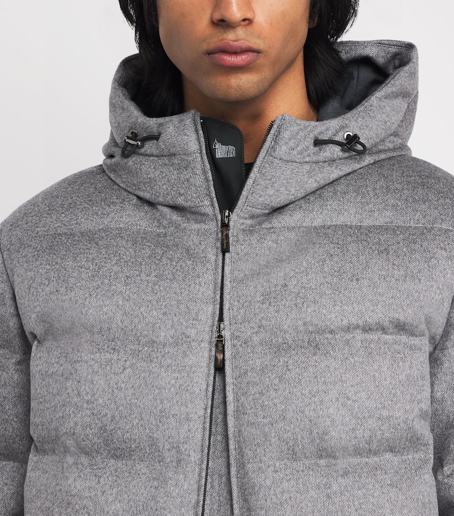 Cashmere-Blend Down Jacket 15 GREY Image 6