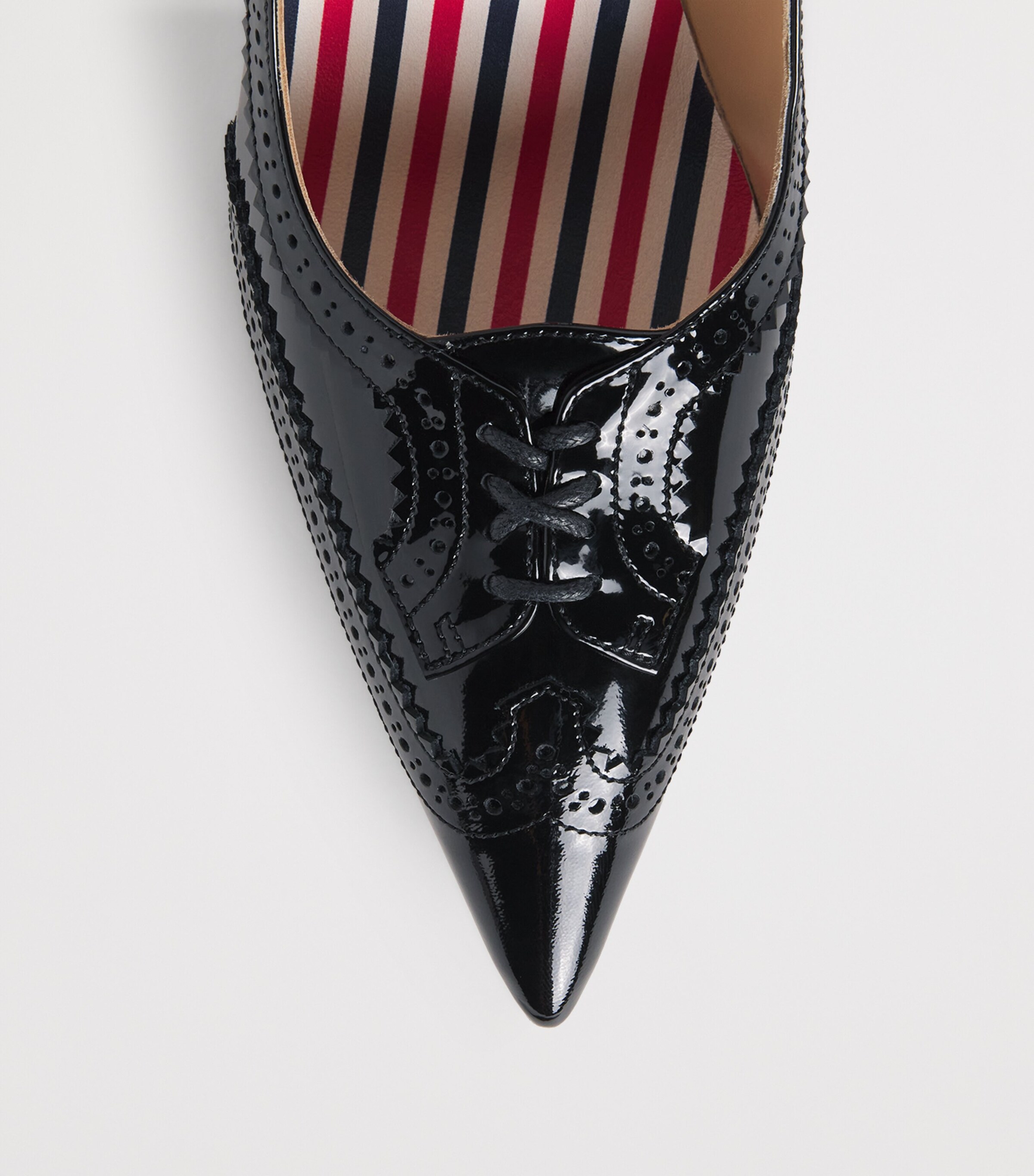 Thom Browne Patent Leather Wingtip Pumps 90 Black Image 4