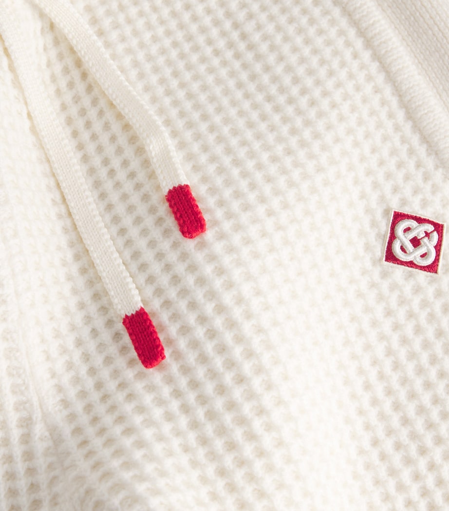 Wool Waffle Sweatpants WHITE Image 5