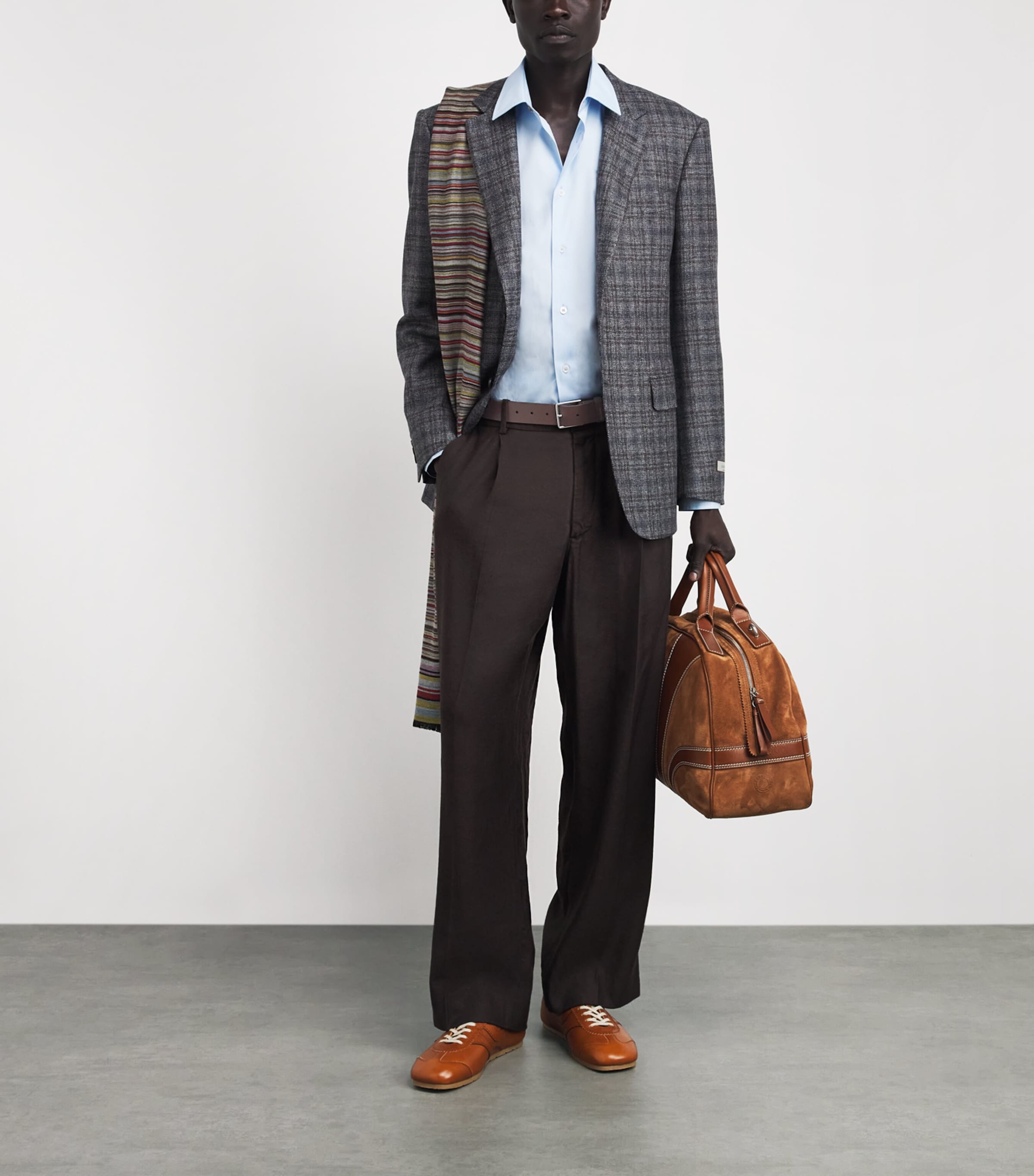 Paul Smith Leather Signature Stripe Stitch Belt Image 4