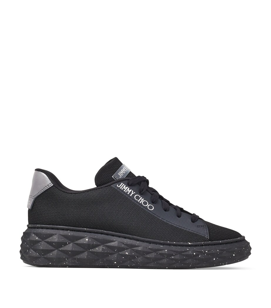 Diamond Light Maxi Leather Sneakers V BLACK Image 1