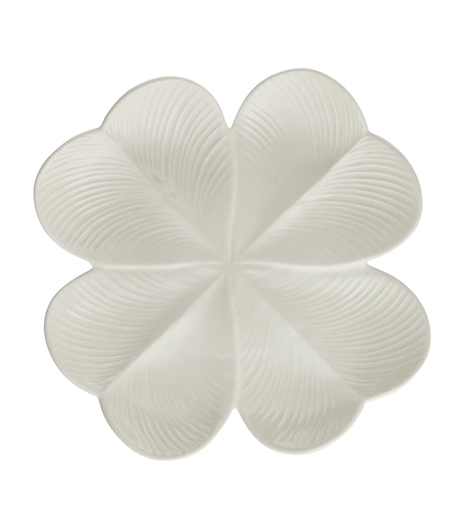 Ceramic Jour de Chance Centrepiece (30cm) WHITE Image 1