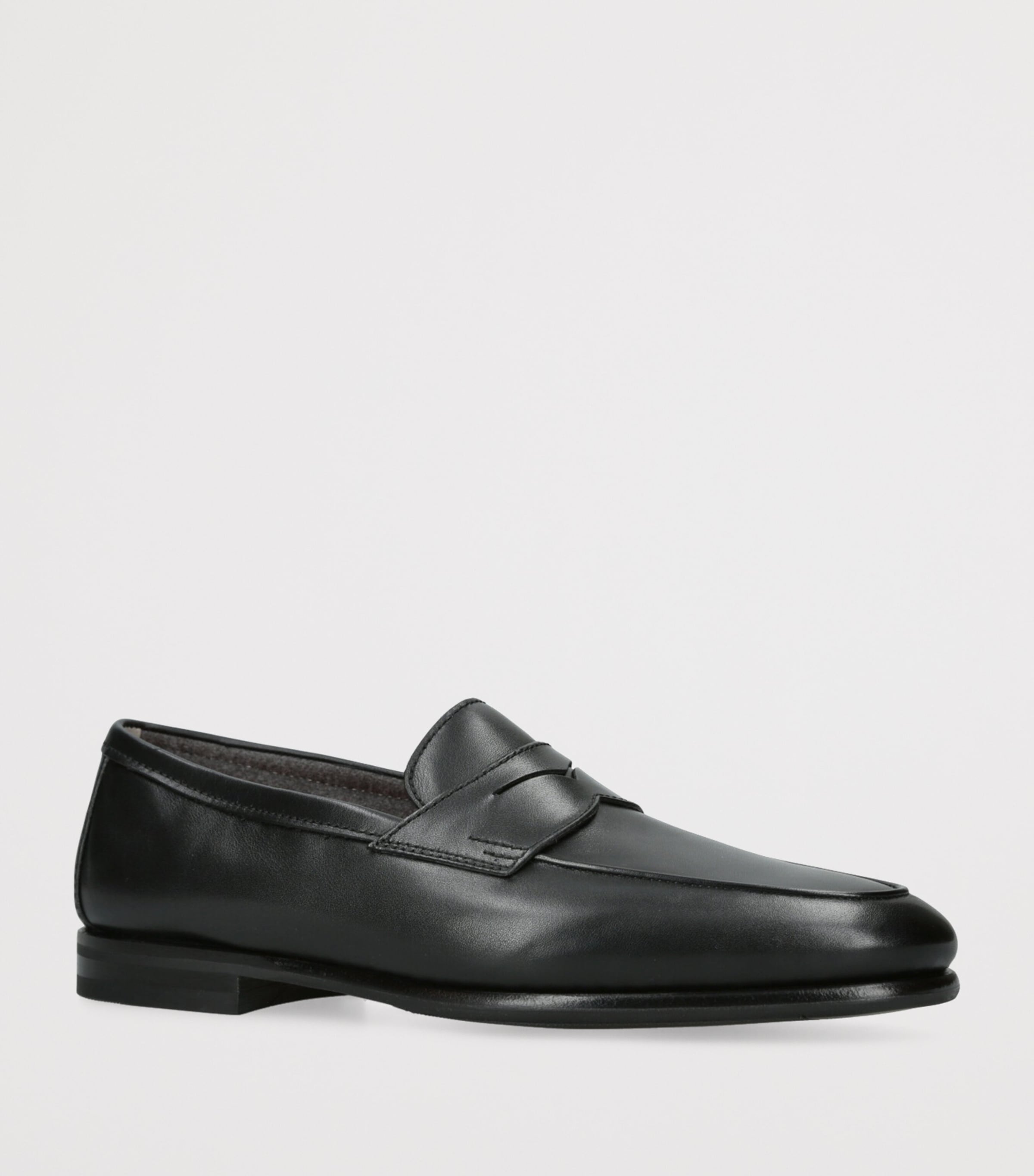 Leather Carlo Loafers BLACK Image 3