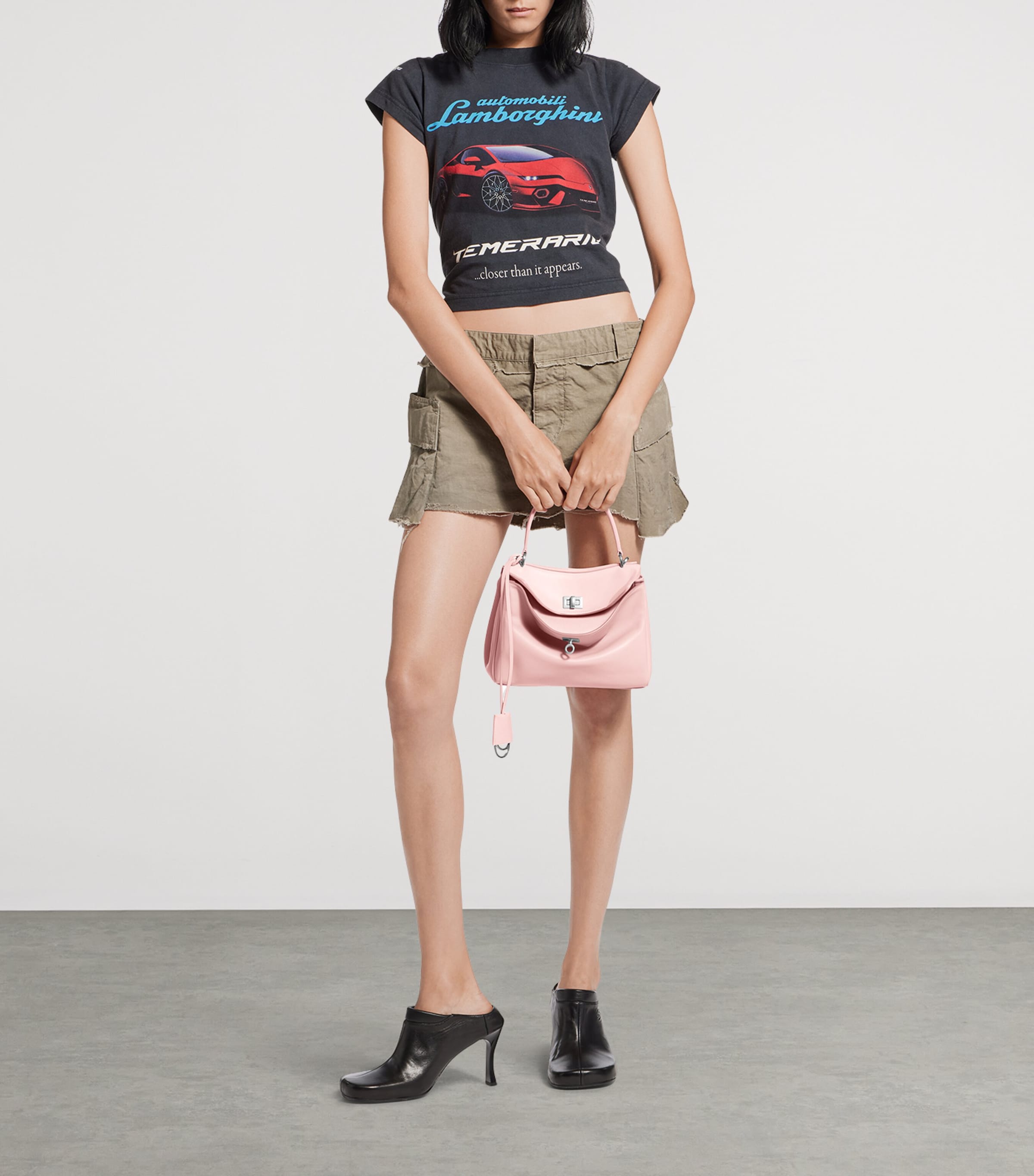 Mini Leather Rodeo Top-Handle Bag 5831 Image 8