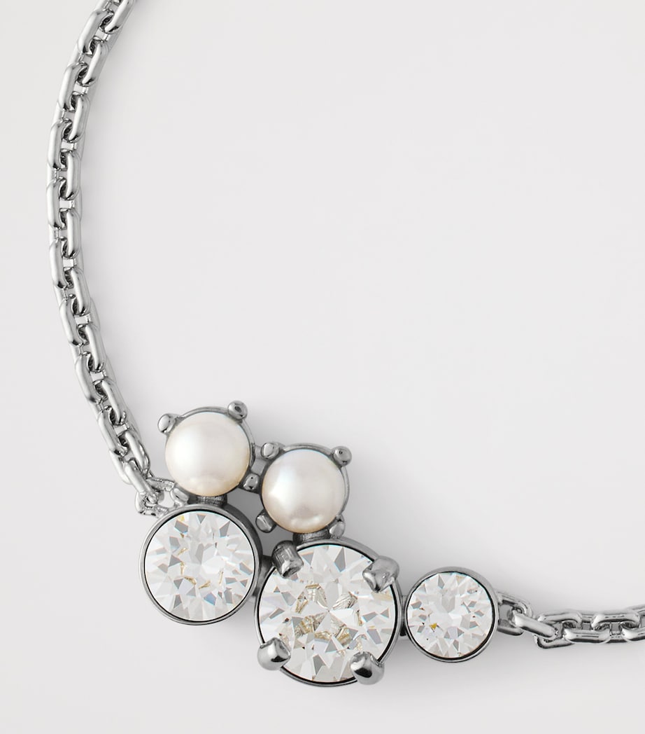 Embellished Chain Bracelet WHITE/SILVERY Image 5