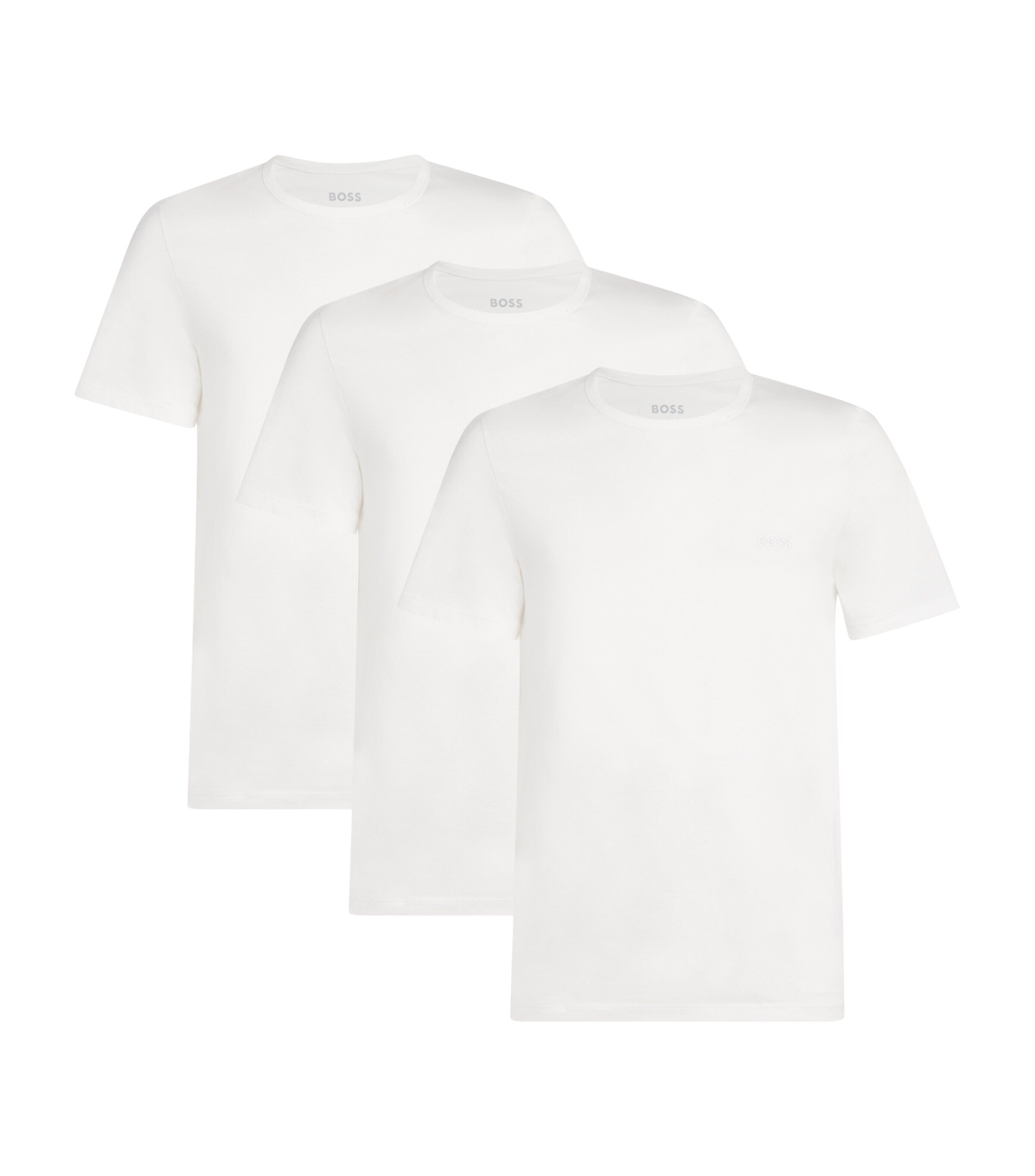 Shop Hugo Boss Cotton Logo T-shirt In White