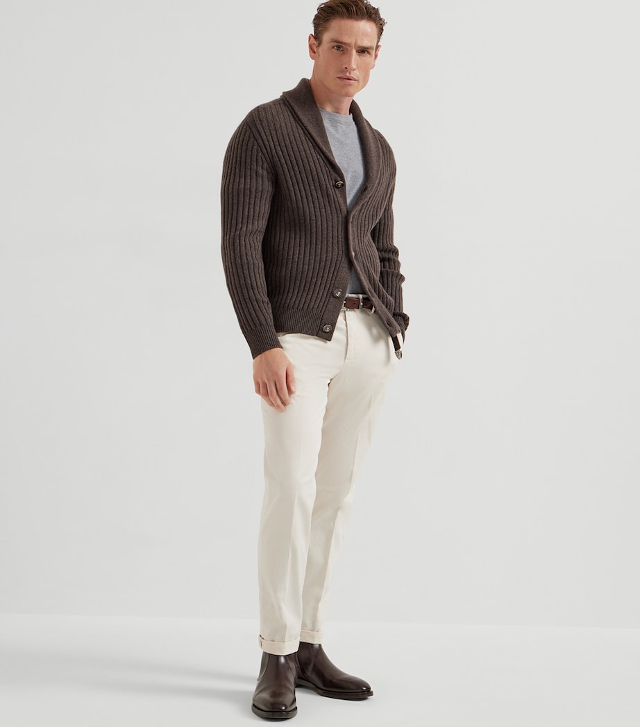 Stretch-Cotton Garment-Dyed Trousers C5797 Image 3