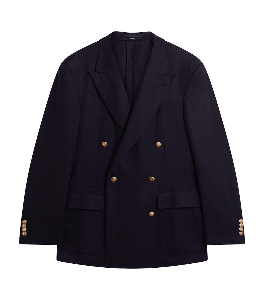 Cashmere Bourdon Blazer 416HOUSE NAVY Image 1