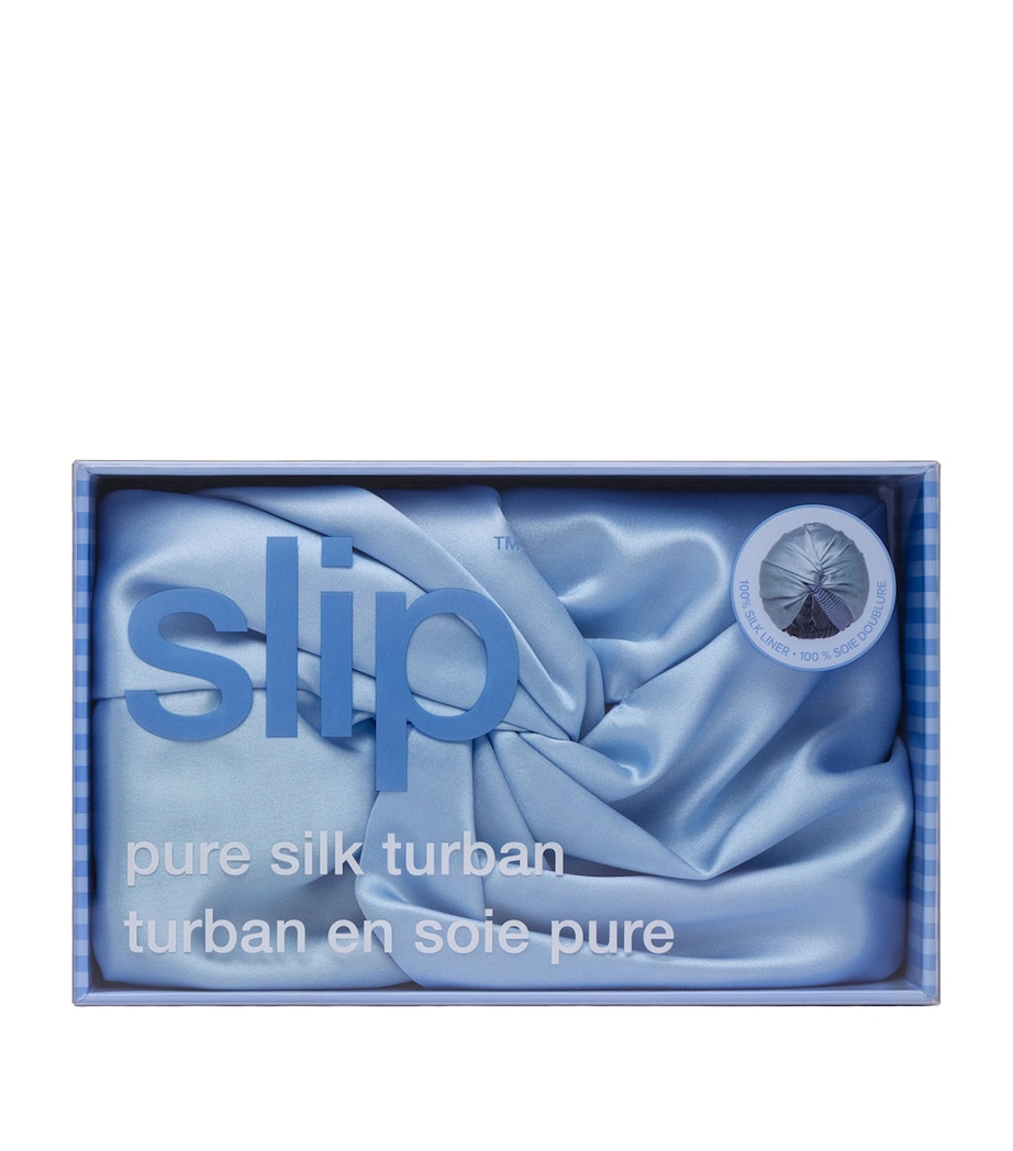 Mulberry Silk Head Wrap CORNFLOWER Image 4