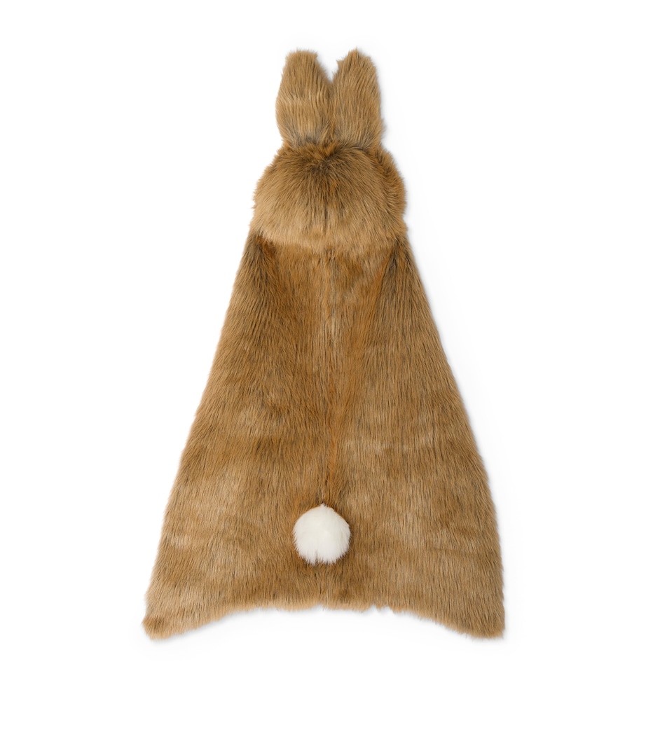 Faux Fur Rabbit Cape BEIGE Image 4
