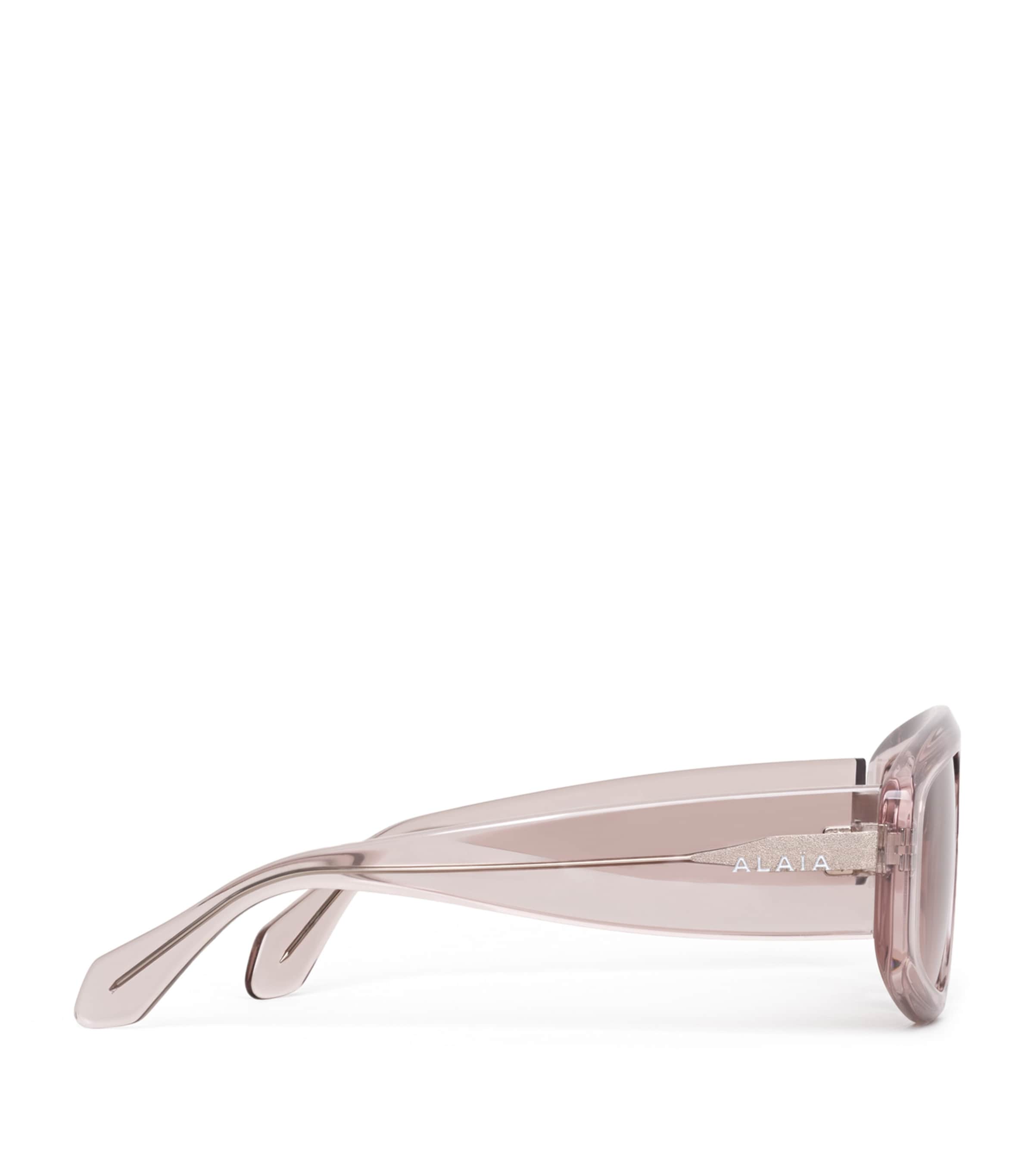 Alaïa Acetate Aviator Mask Sunglasses Brown/caramel Image 2