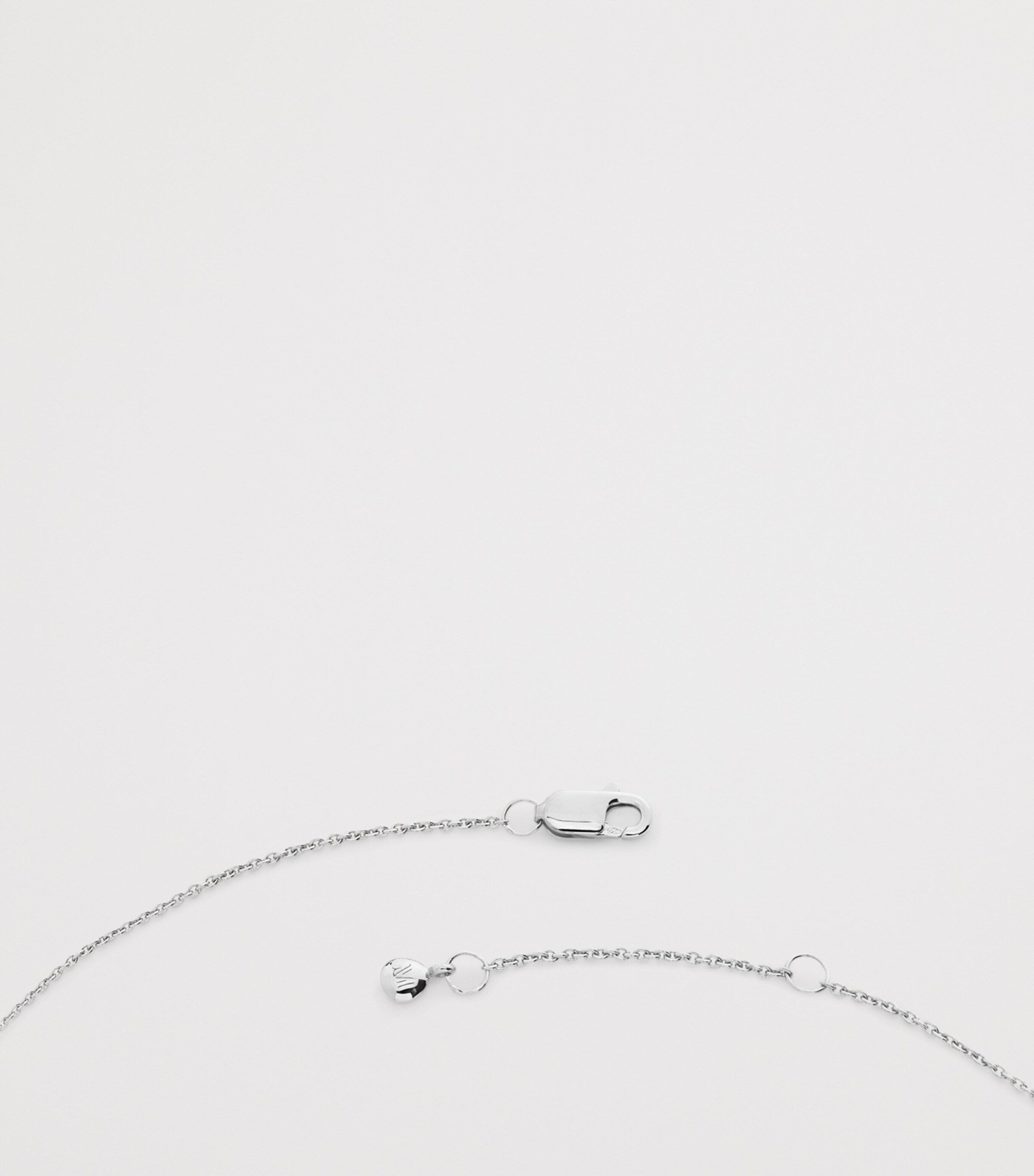 Monica Vinader Sterling Silver Aquarius Zodiac Necklace Sterling Silver Image 4