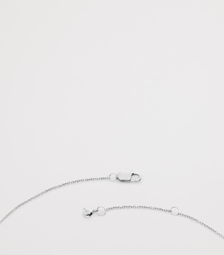 Monica Vinader Sterling Silver Aquarius Zodiac Necklace Sterling Silver Image 4
