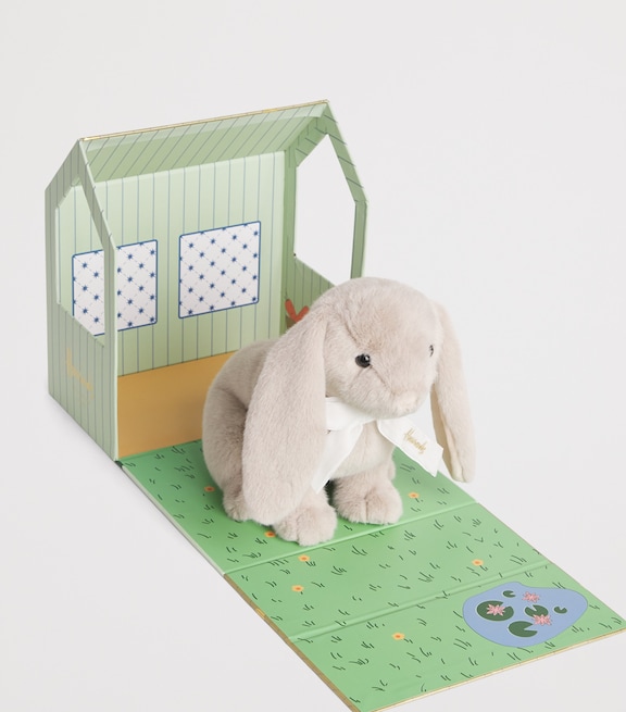 Harrods Rabbit In A Hutch Soft Toy | Harrods US