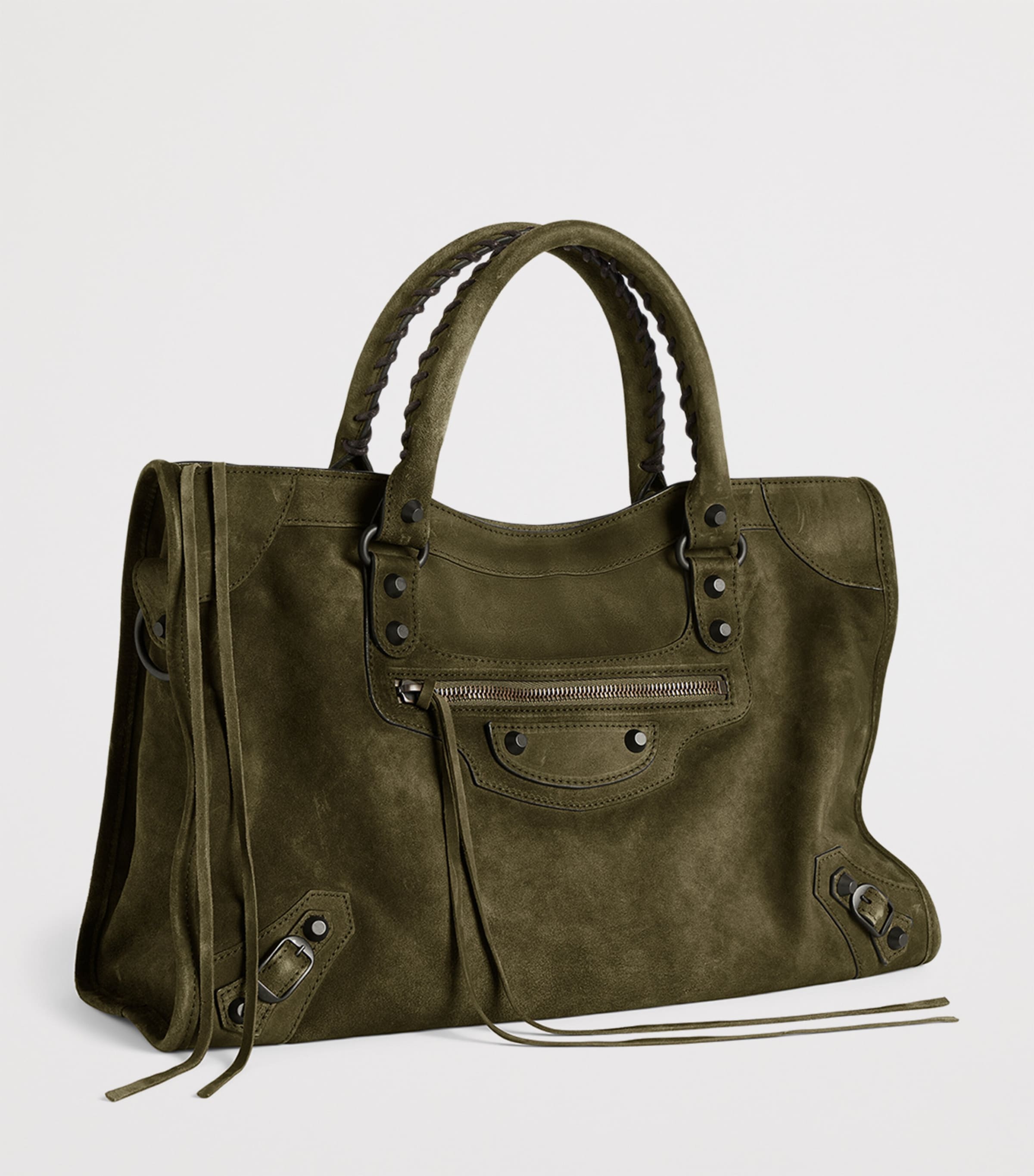Small Suede Le City Top-Handle Bag 3503 Image 5