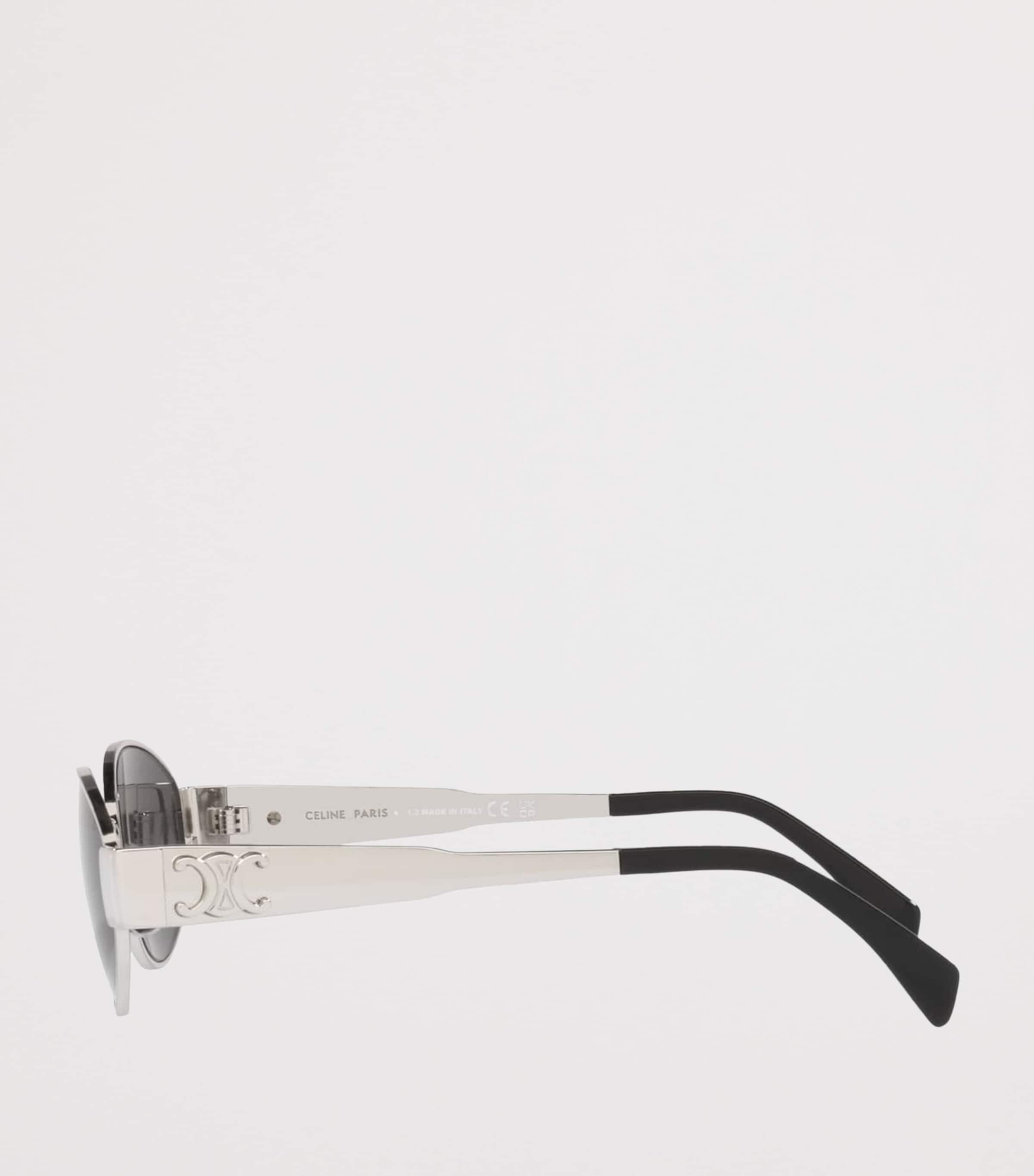 Celine Metal Triomphe Oval Sunglasses Image 3