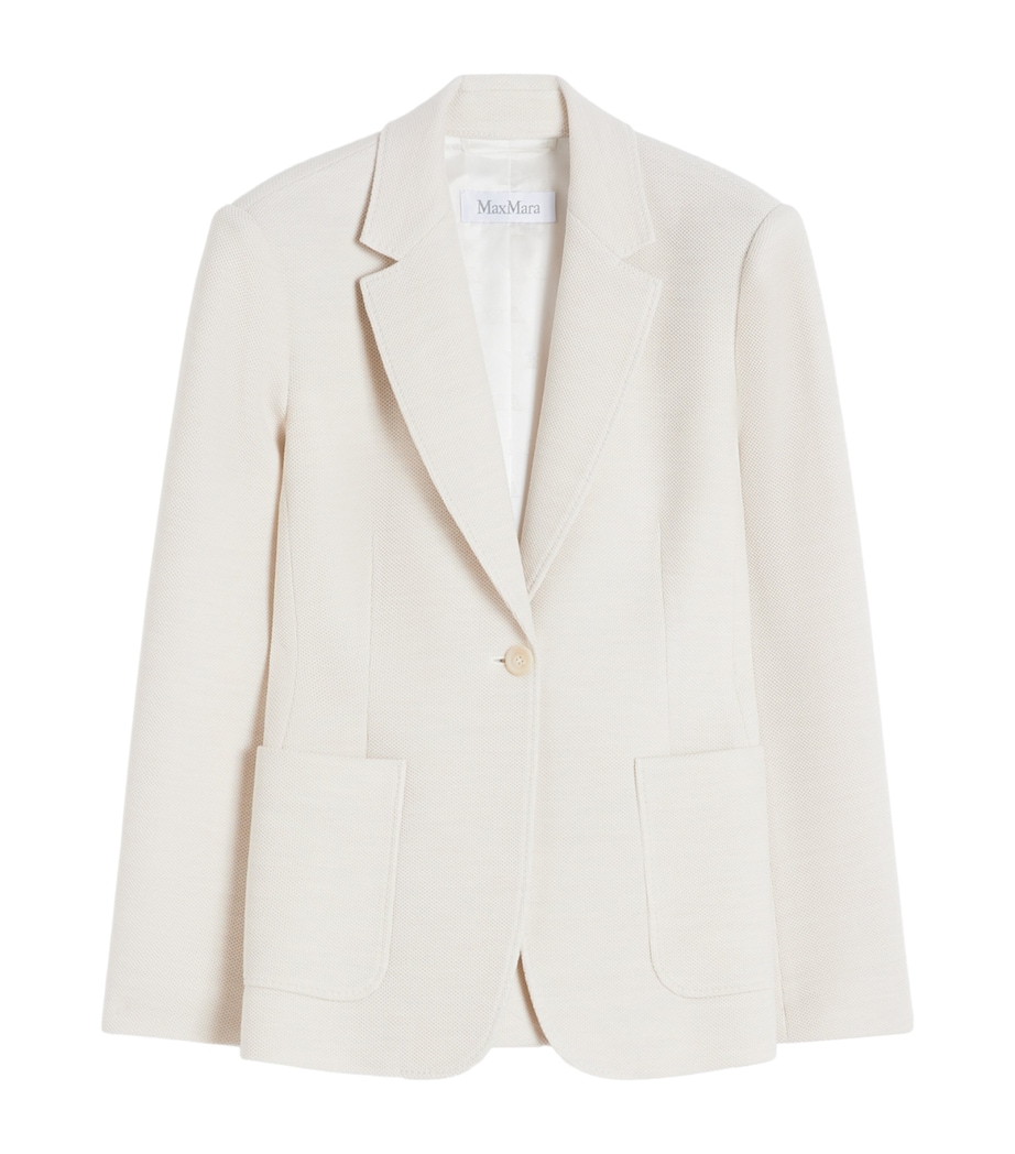 Virgin Wool Single-Breasted Blazer IVORY Image 1