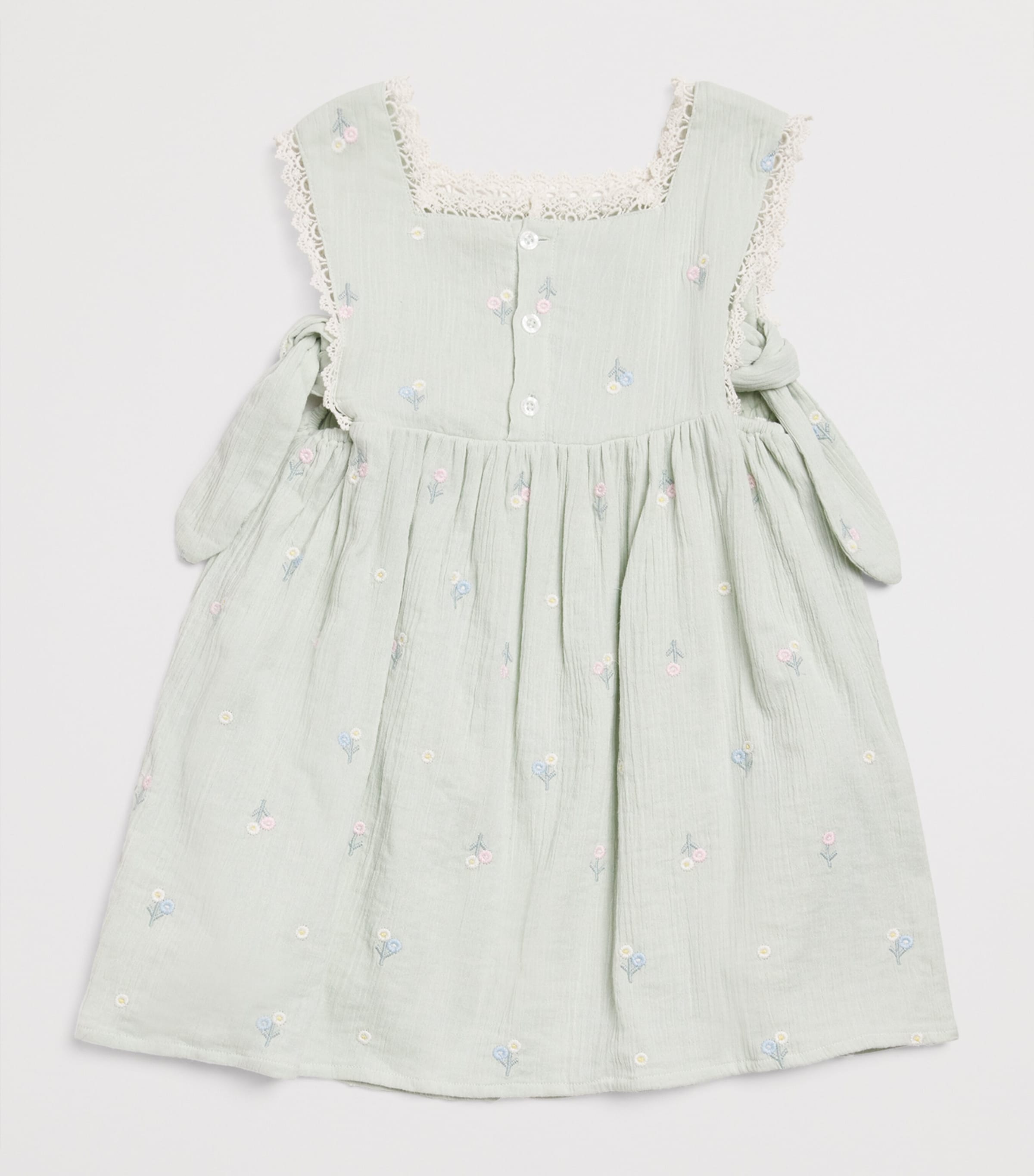 Louise Misha Cotton Aloisa Dress (5-10 Years) Almond Floral Image 2