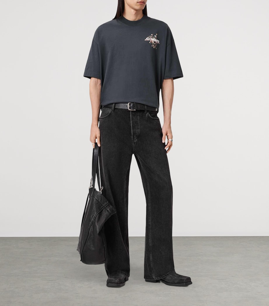 Organic Cotton Valen T-Shirt WASHED BLACK Image 5