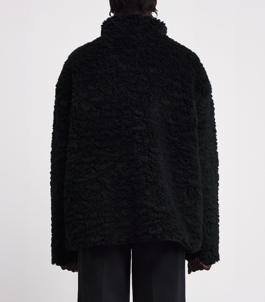 Faux Fur Zip-Up Jacket ONYX Image 4