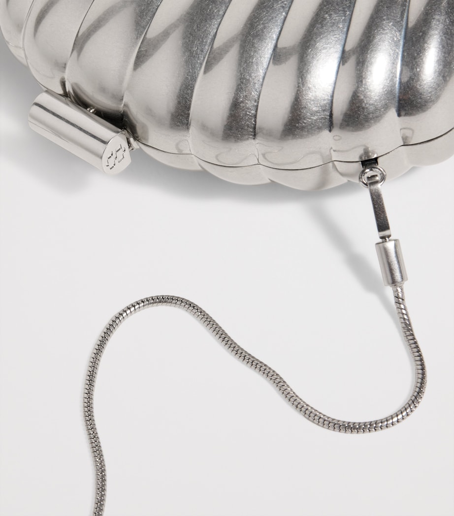 Monet Shell Clutch Bag SILVER Image 6