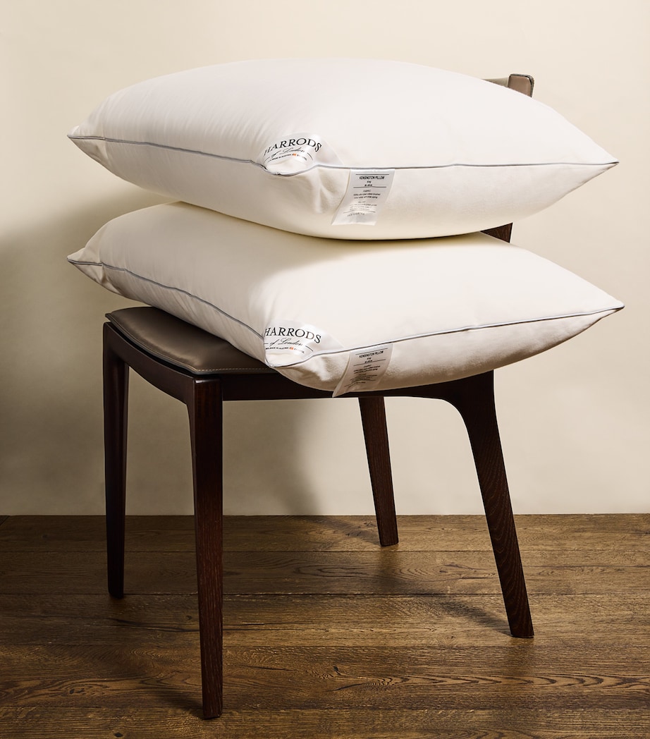 Kensington Down-Filled Pillow (50cm x 90cm) WHITE Image 2
