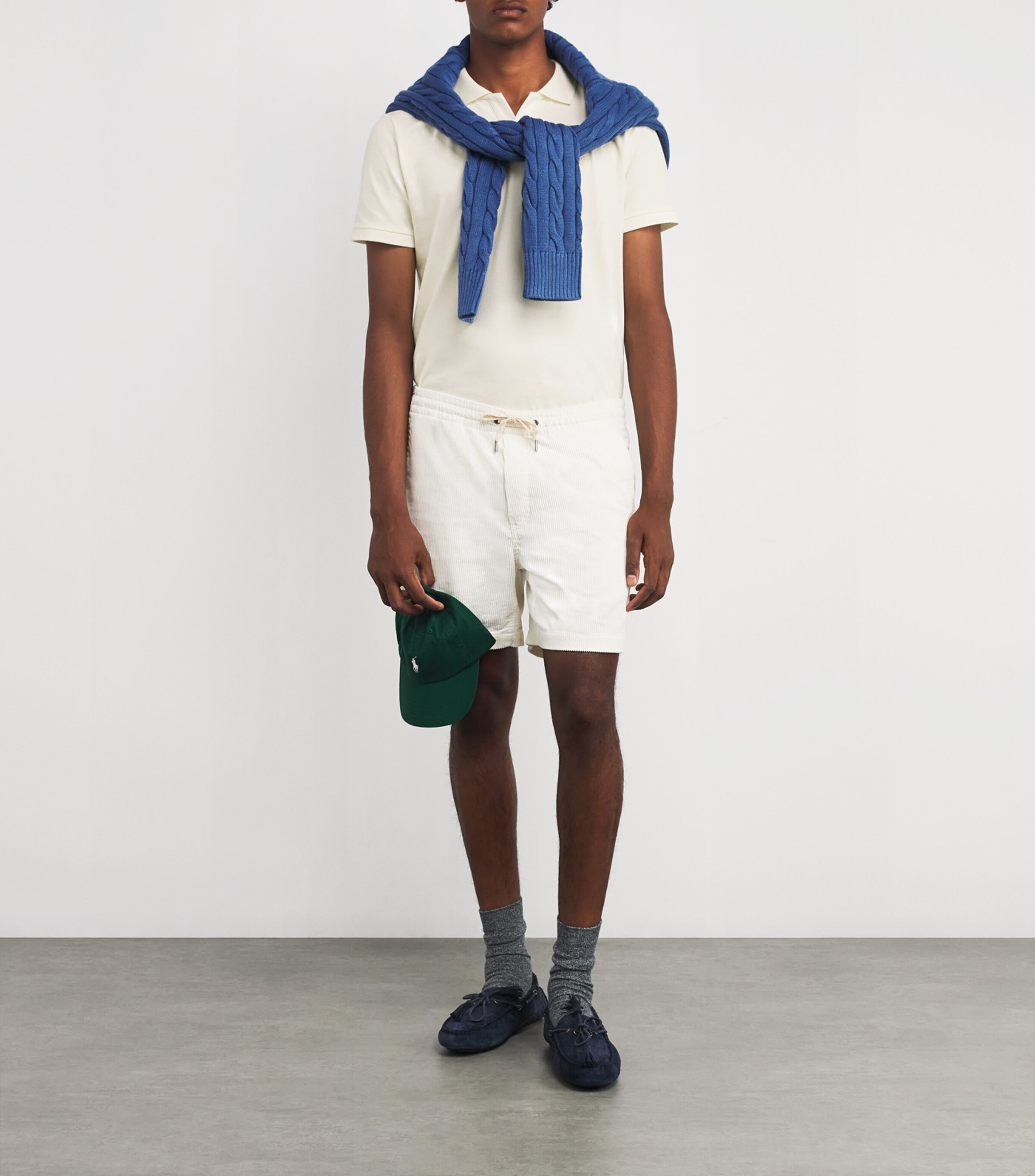 Polo Ralph Lauren Mens Stretch Cotton Custom-Fit Polo Shirt Natural Image 2