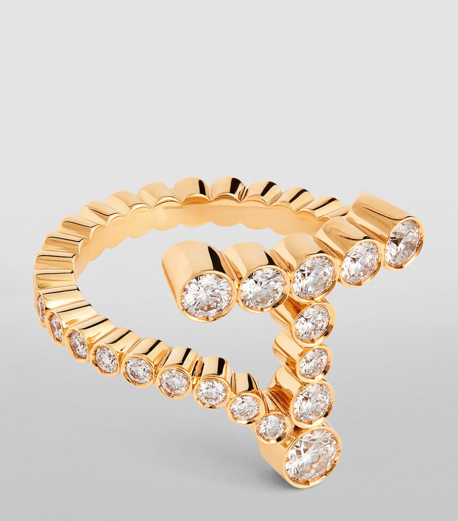 Yellow Gold and Diamond Ensemble 'T' Ring YELLOW GOLD Image 3