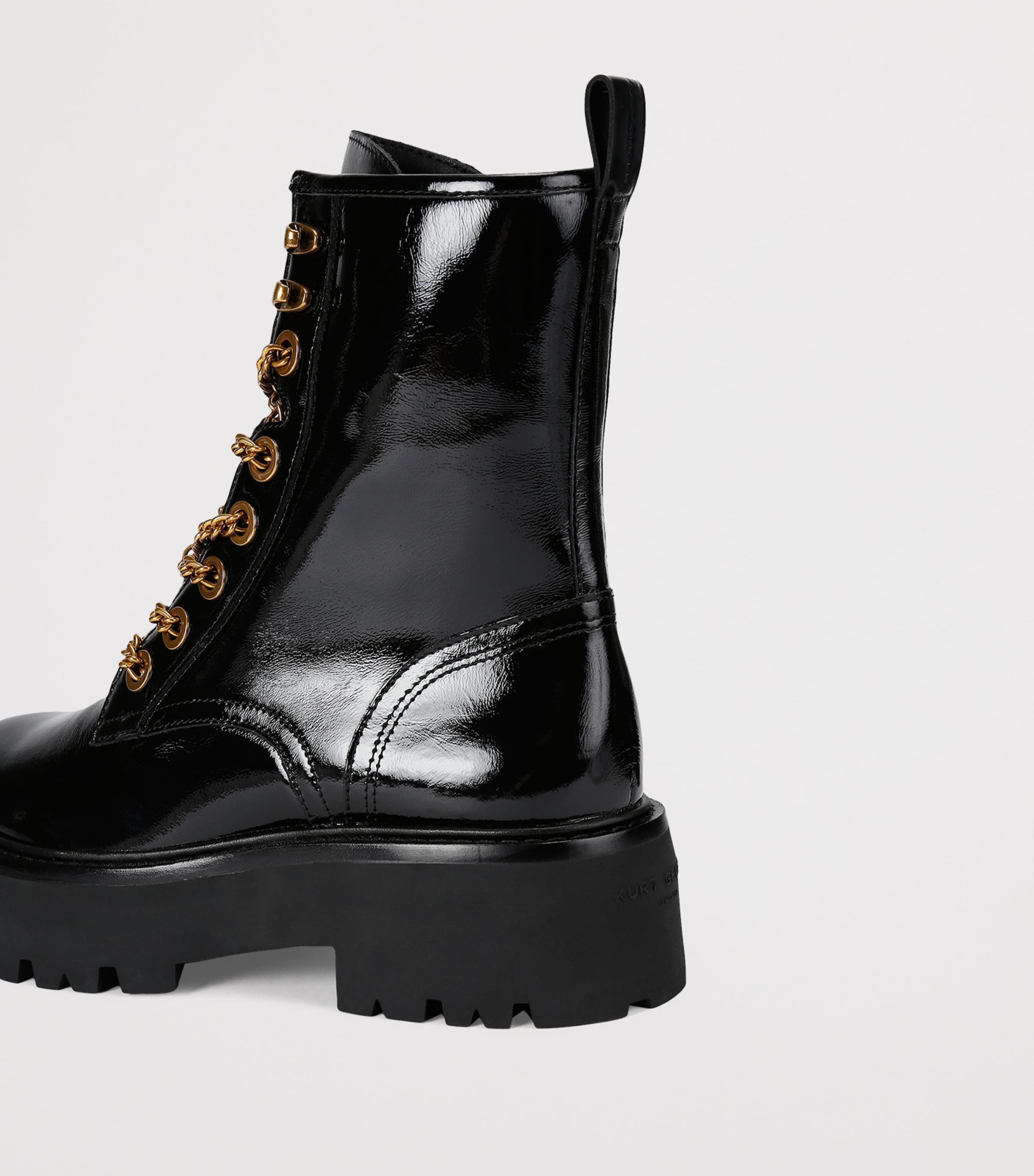 Patent Leather Matilda Ankle Boots BLACK Image 2