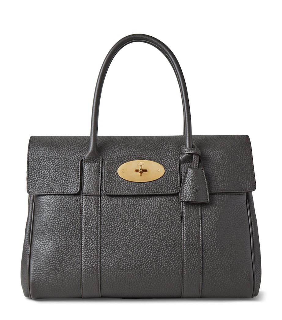 Leather Bayswater Top-Handle Bag EBONY Image 1
