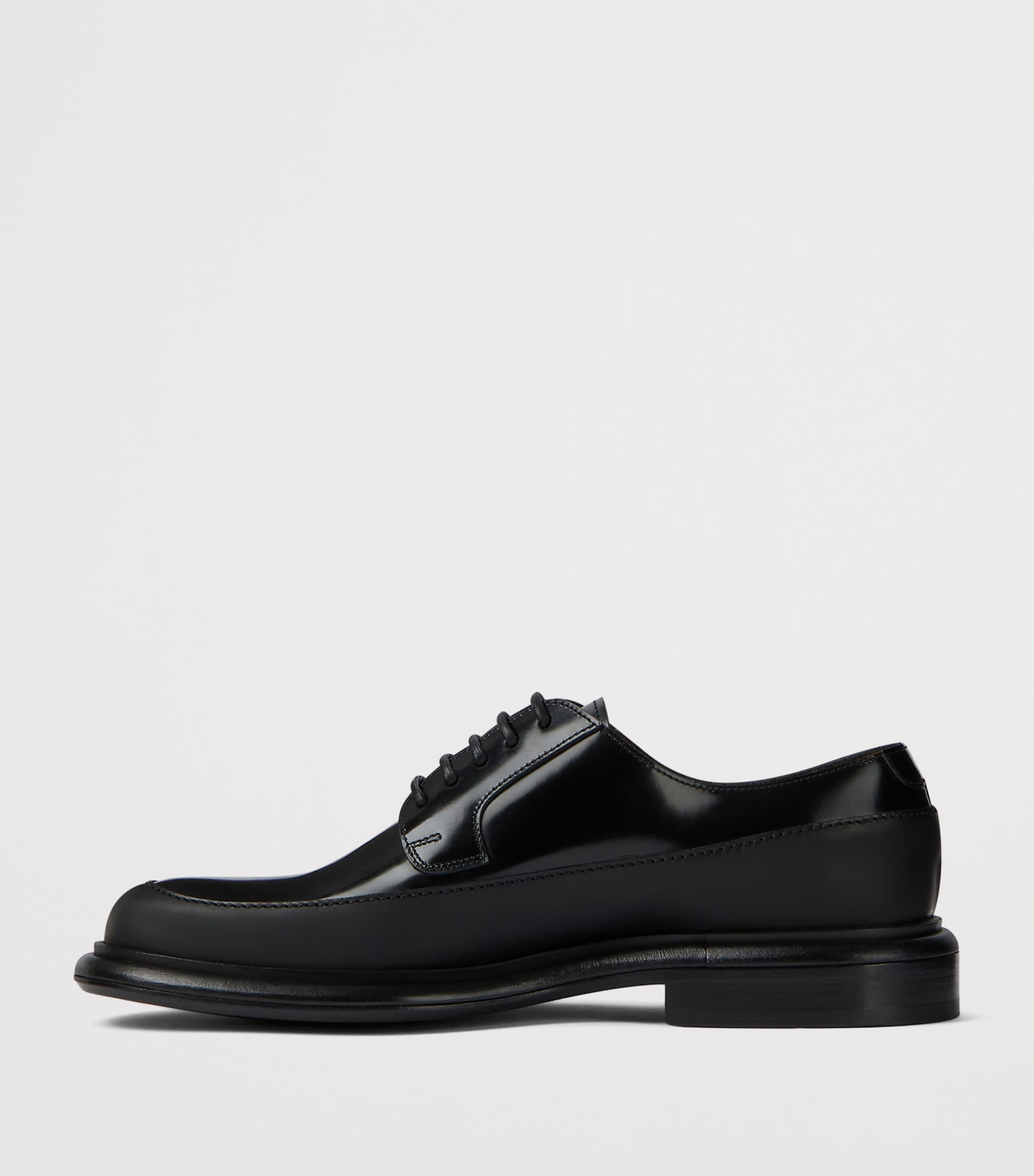 Leather Derby Shoes BLACK Image 4