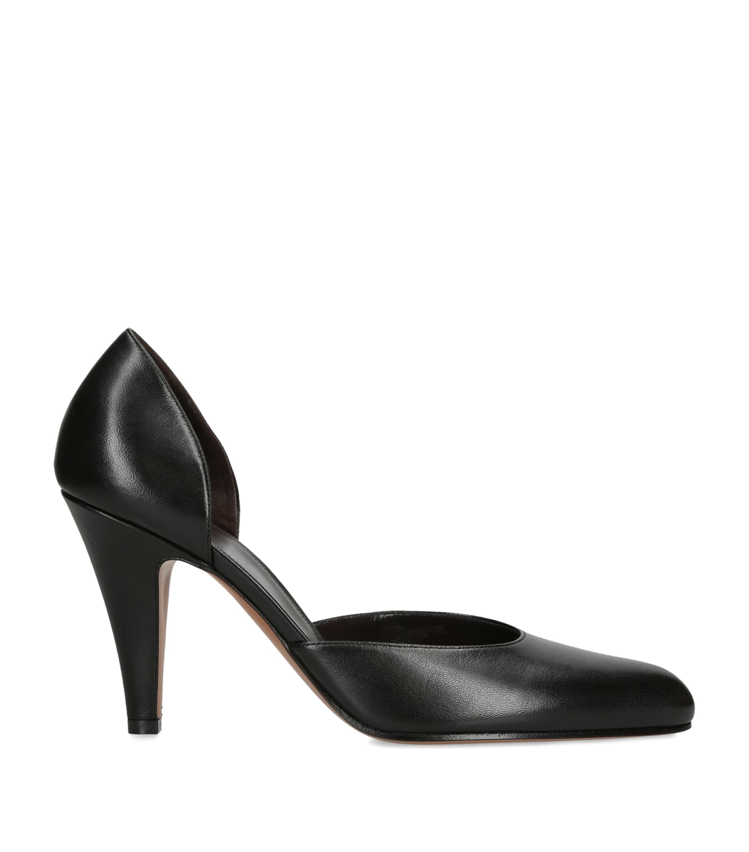 The Row Ornella Leather d'Orsay Pumps 90 Black Image 1