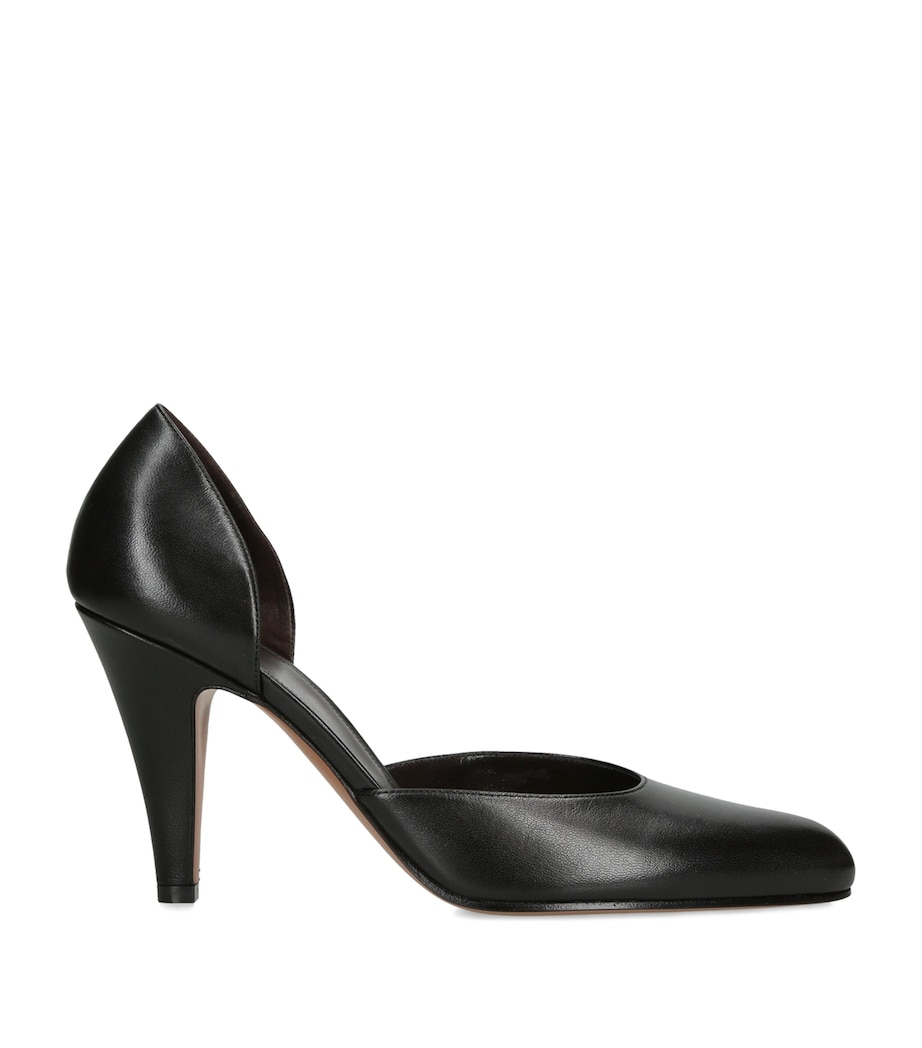 The Row Ornella Leather d'Orsay Pumps 90 Black Image 1