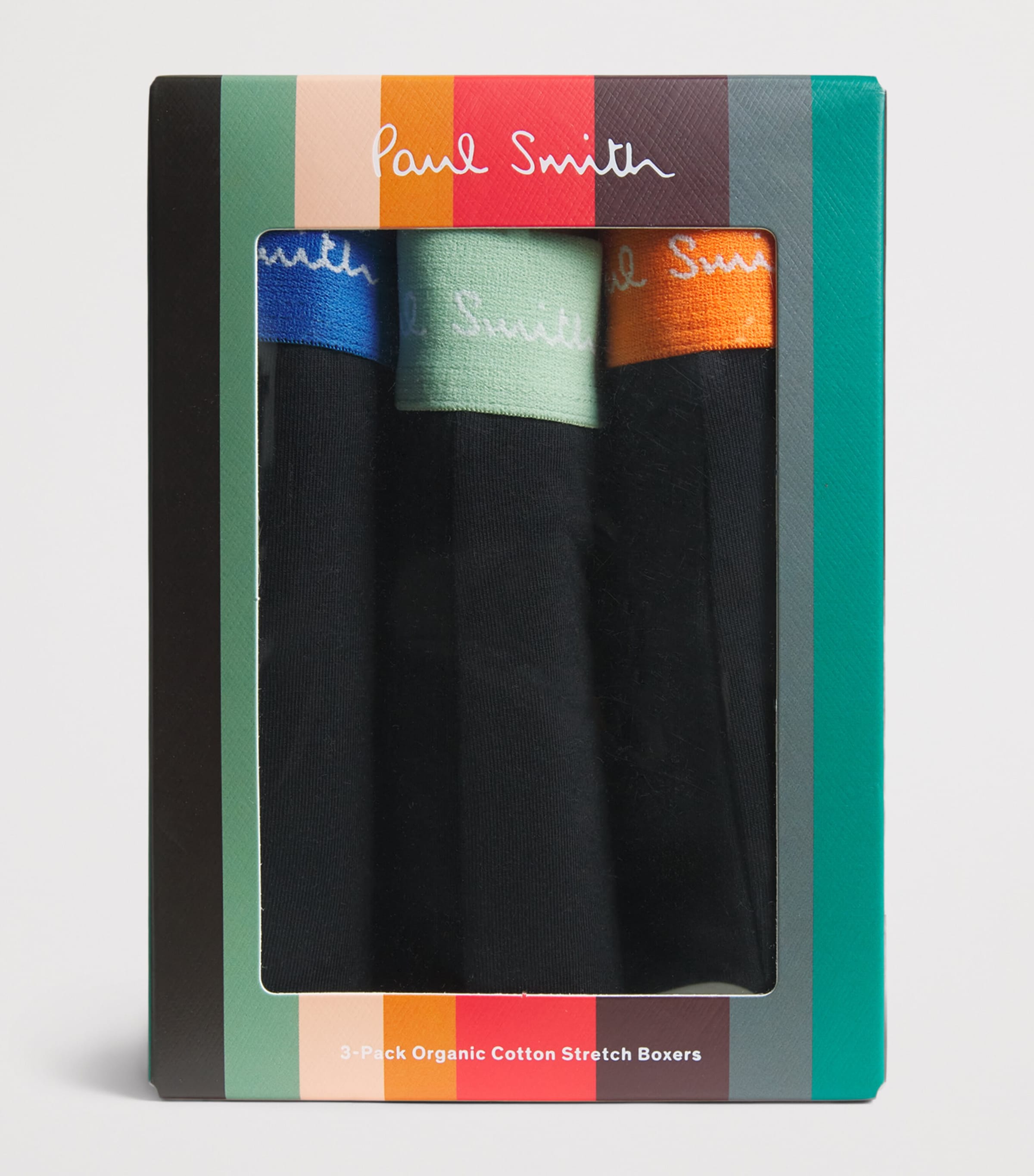 Paul Smith Mens Stretch-Organic Cotton Trunks (Pack of 3) Image 4